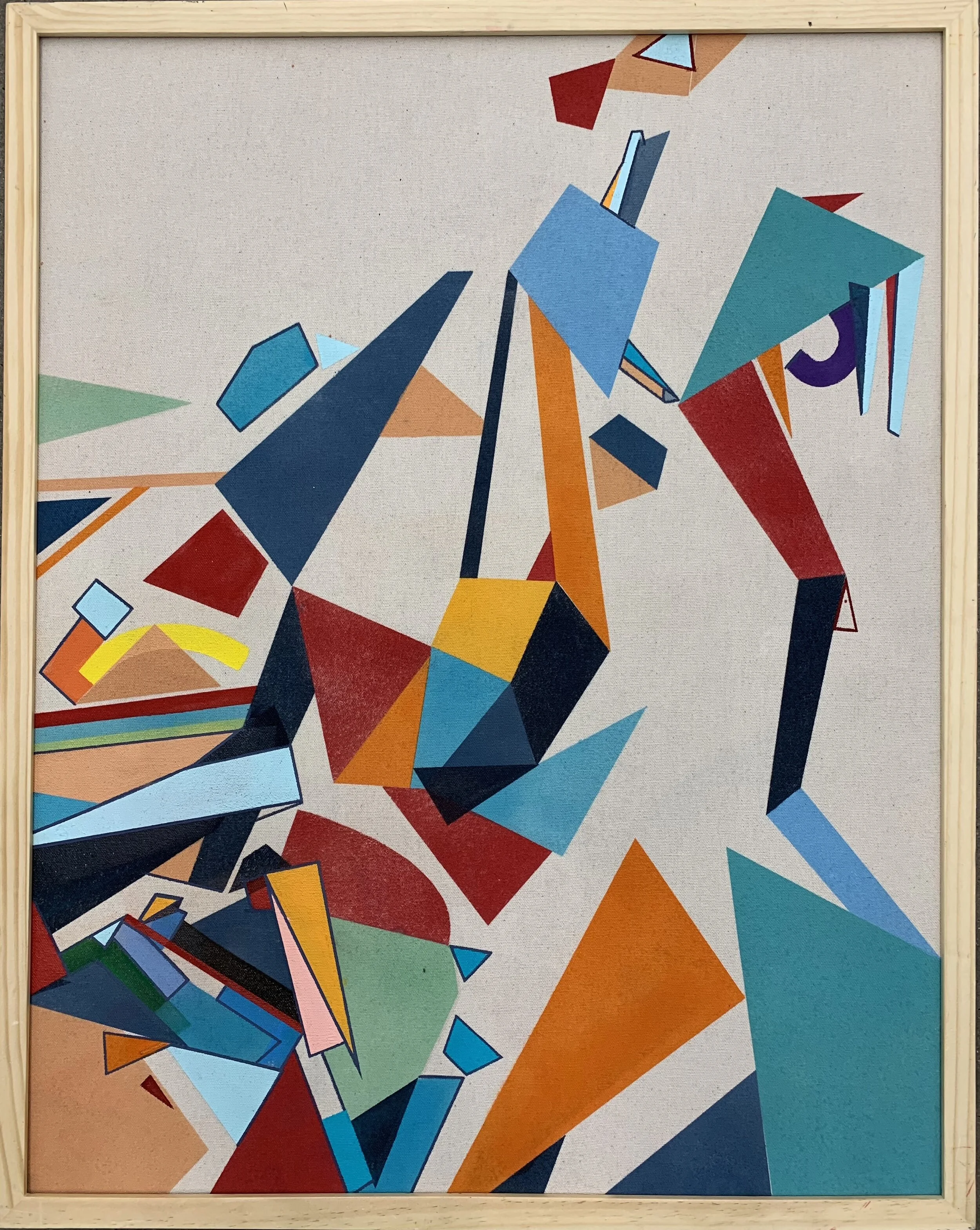 SOLD - Better in the Dark 24” x 30” Acrylic on canvas $2700