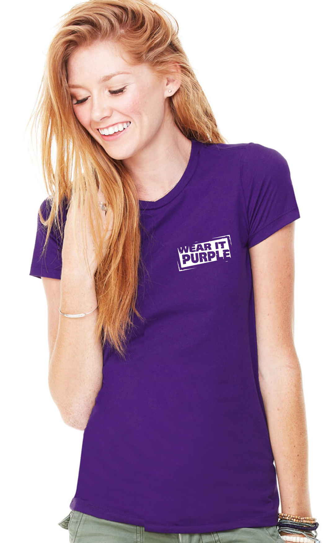 Fitted Tee Wear it Purple