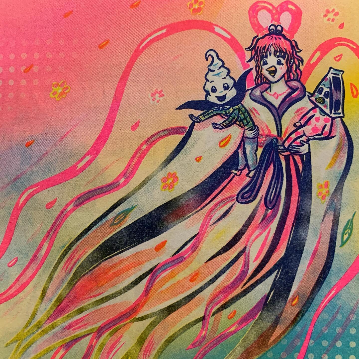 Thanks to Jungyeon Roh for mailing her beautifully risographed book &ldquo;The Fairy and the Fried Shrimp&rdquo; from Korea