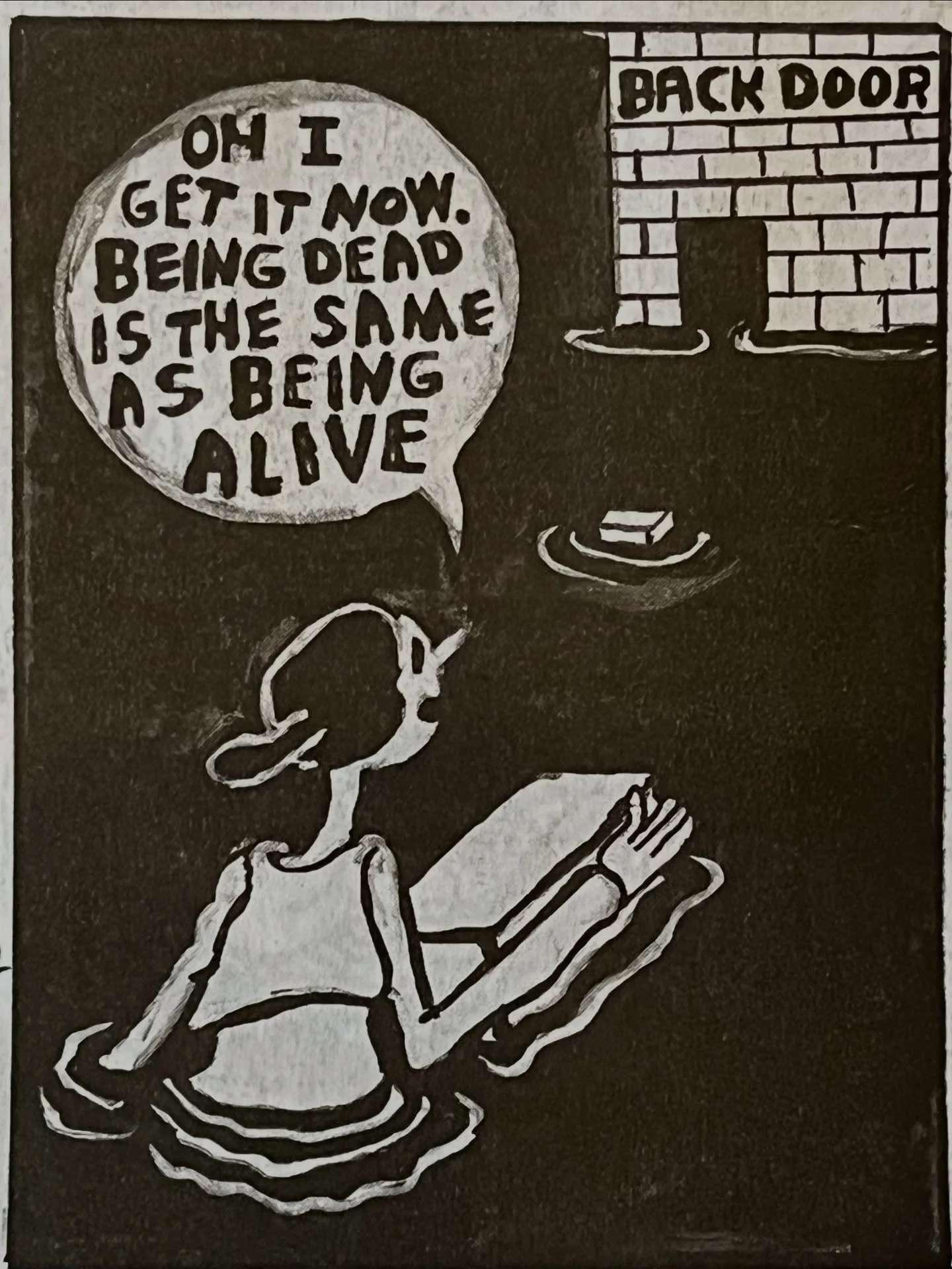 Blown away by &ldquo;Prop Comic&rdquo; by Veronica Graham aka @most.ancient, a gigantic newspaper with incredible layouts (see last slide), using Olive Oyl as a sort of existential surrogate for the artist, who usually works in other media. Graham ha