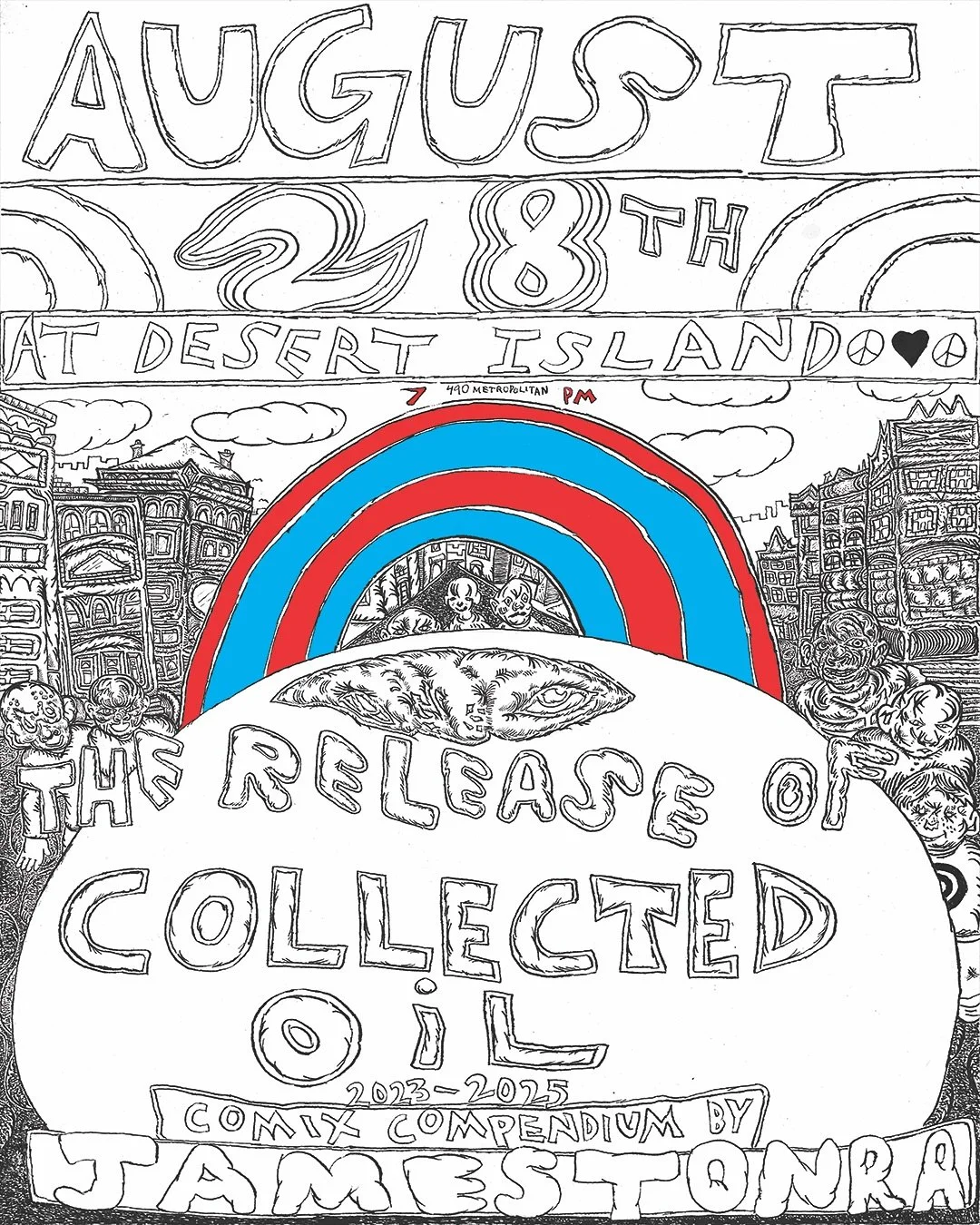 James Tonra launches Collected Oil on Thursday at D.I.! Come support one of our favorite artists and help send him off to San Francisco. Who is going to carry the torch for screenprinted punk comix in Brooklyn when James leaves? Major loss for the sc