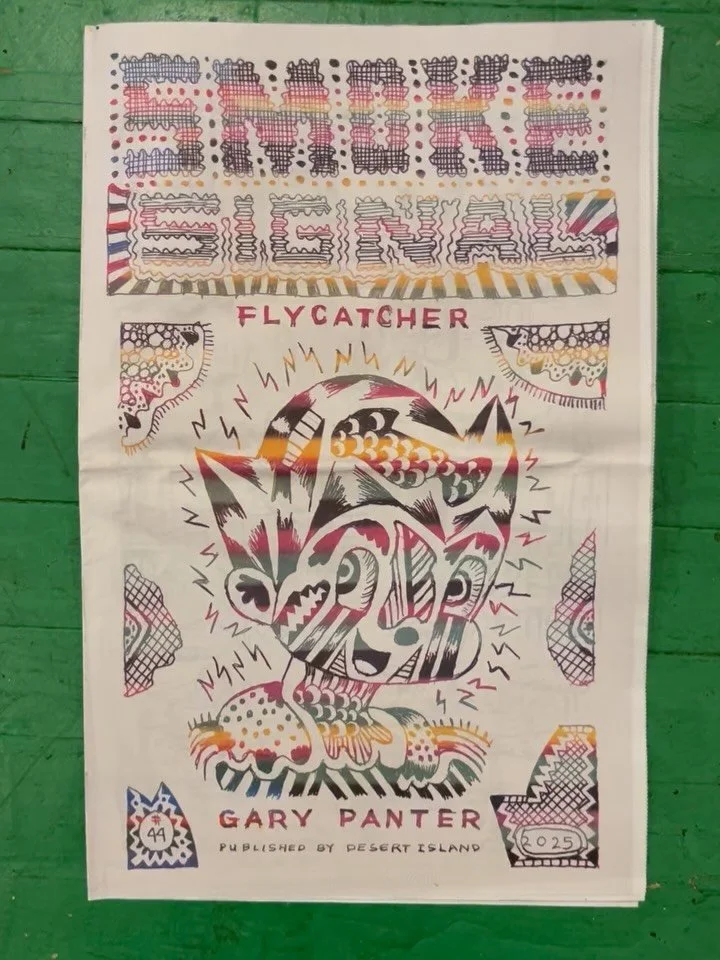 Spotlight on our recent projects with Gary Panter. We were fortunate to produce a solo issue of Smoke Signal with all-new work by Gary, about which a thoughtful article has just been written for the Comics Journal by Sean McCarthy (link in our storie