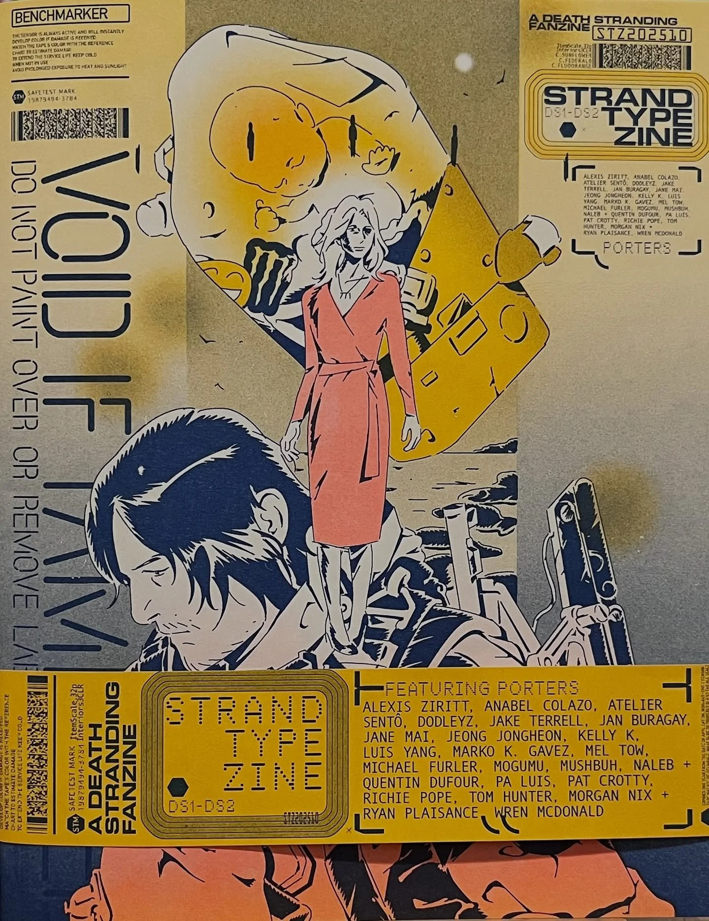 Thanks to @wrenmcdonald for bringing his gnar Death Stranding fanzine, featuring a cast of luminaries