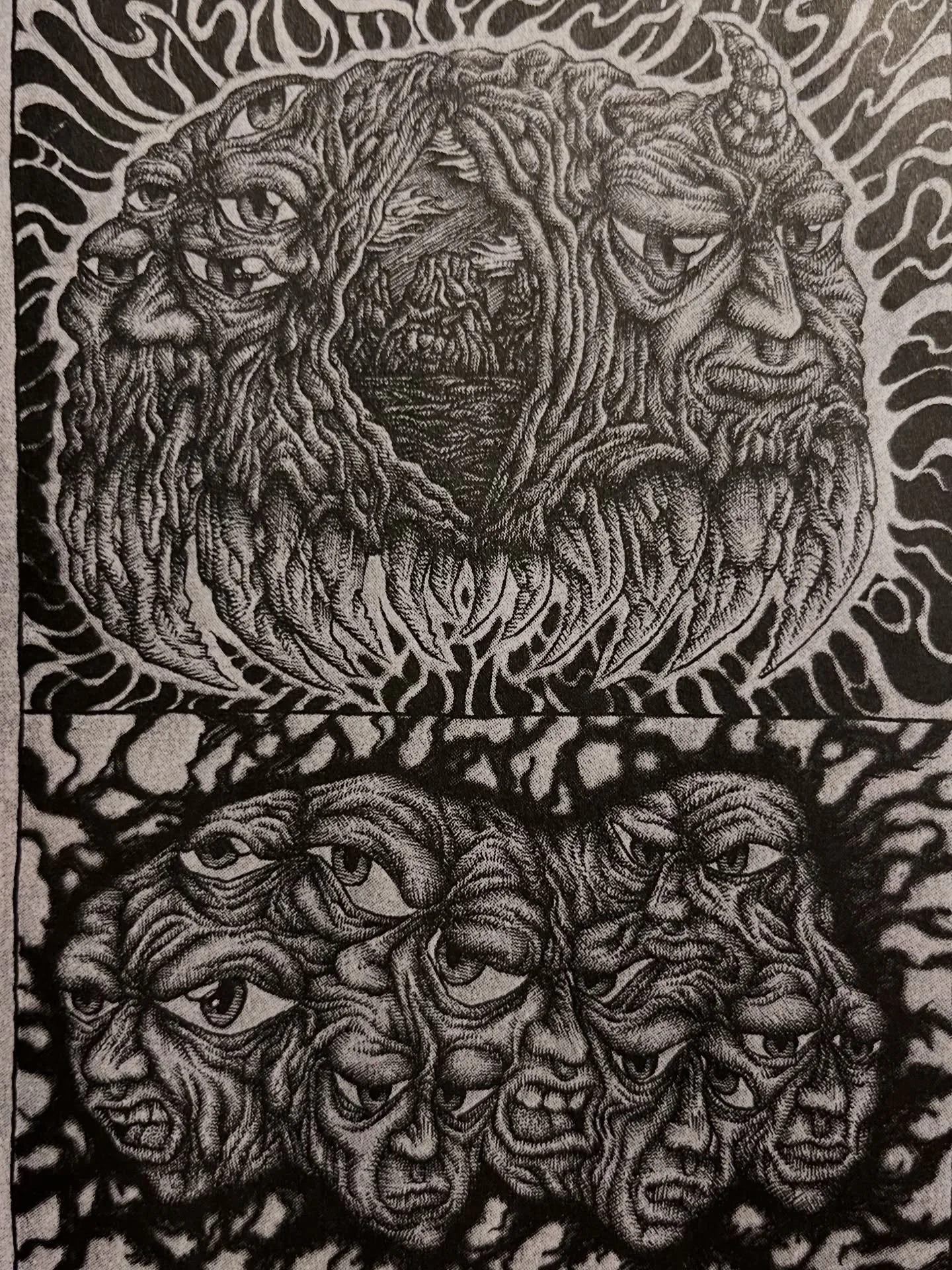 Transcendent psychedelic nightmare poems in Realcide #3 by Mikey Reger published by Deadcrow