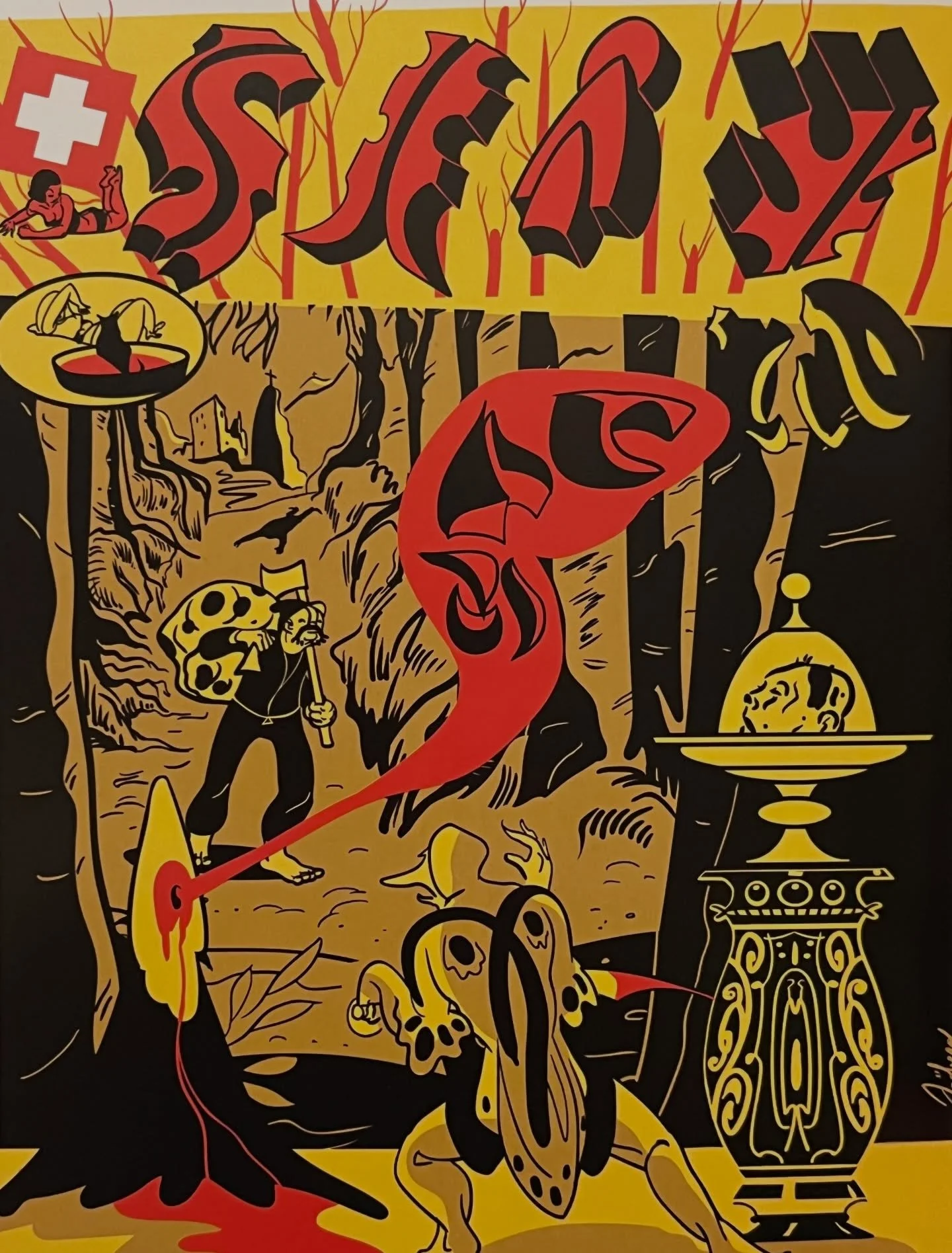 Rick Froberg was a beautiful guy and I was such a fan that I was scared to talk to him. If he had only accomplished Yank Crime he still would be in the pantheon of greats, but look at all of this glorious artwork! What a mastermind. They made a big f