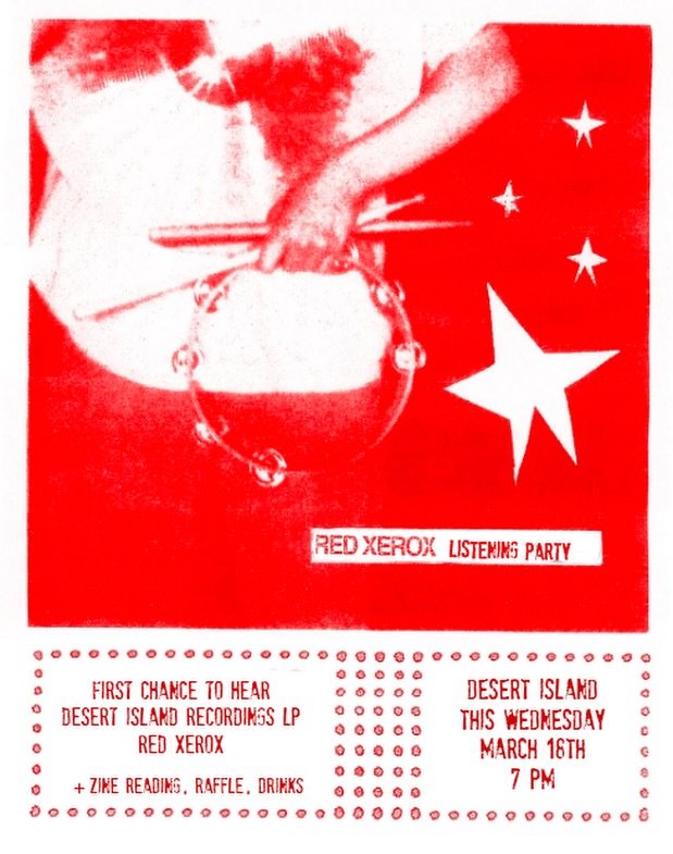 Ecstatic to release our first LP this Wednesday celebrating the vibrant Chicago post-covid youth scene. Red Xerox was edited by Eli Schmitt of TV Buddha and contains early tracks by @horsegirlmusic @friko4u @lifeguard_band @postofficewinter @dwaaltro