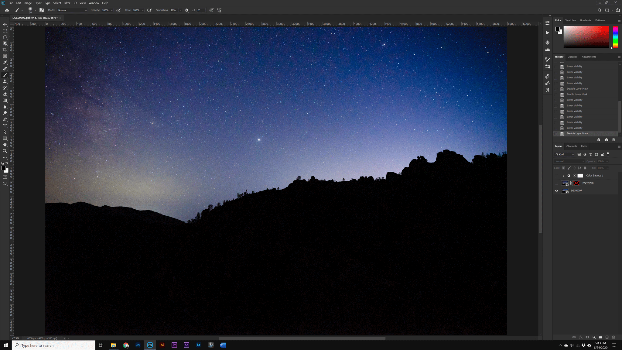 Removing Airplanes in Photoshop