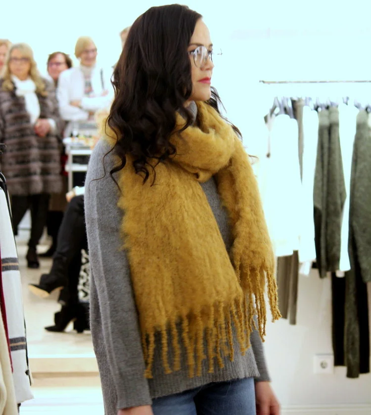 House of Dagmar & Balmuir Kid Mohair Scarf