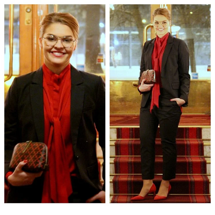 By Malene Birger blazer & trousers & shirt & shoes & purse