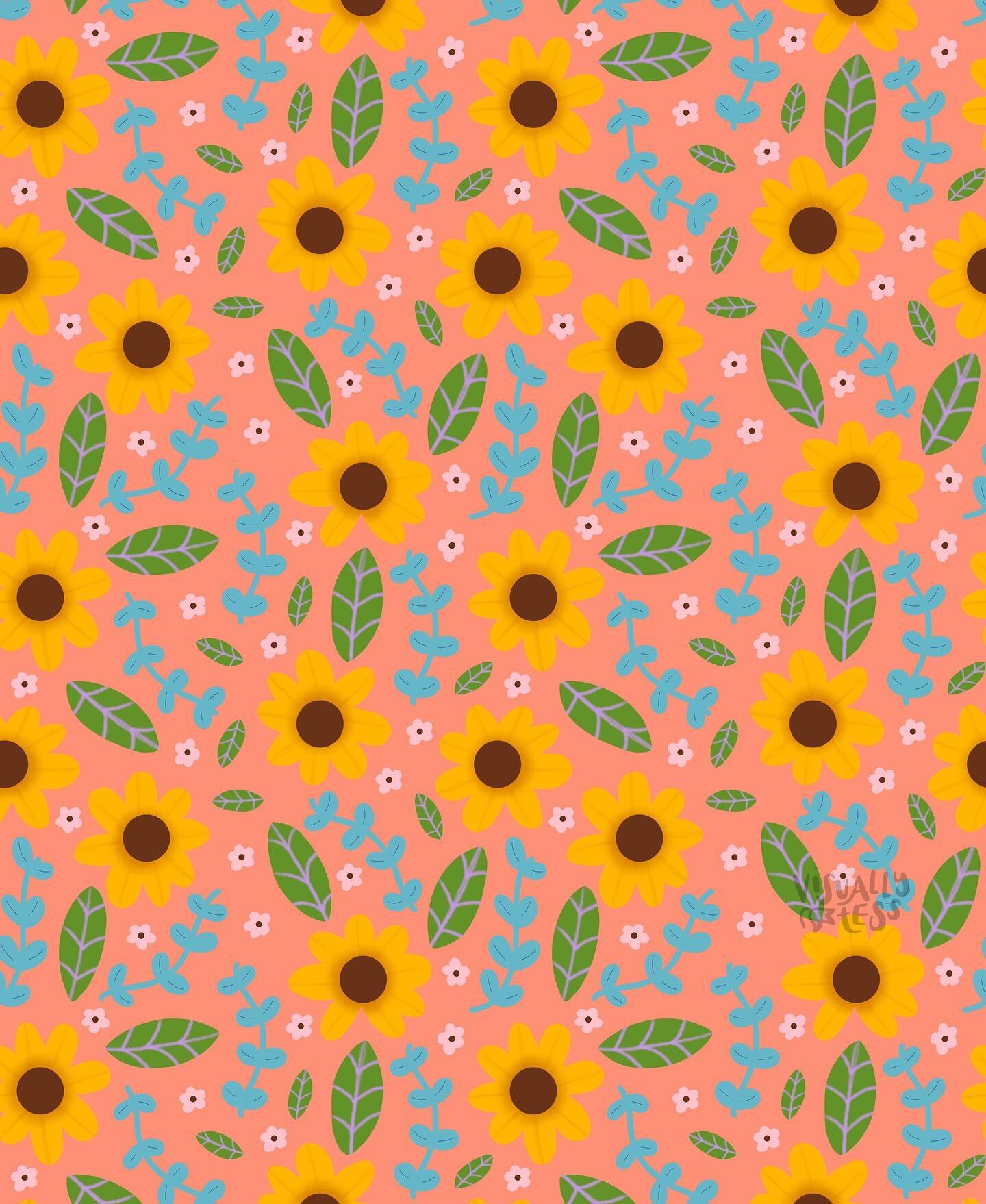 Spring floral pattern for this Easter weekend! 🐣🌸🌼
.
Which colour is your favourite?! ✨
.
#floral #easter #happyeaster #goodfriday #spring #eastersunday #surfacepatterndesign #patterndesign #textile #patternbank #spoonflower #sunflower #leaf #foli
