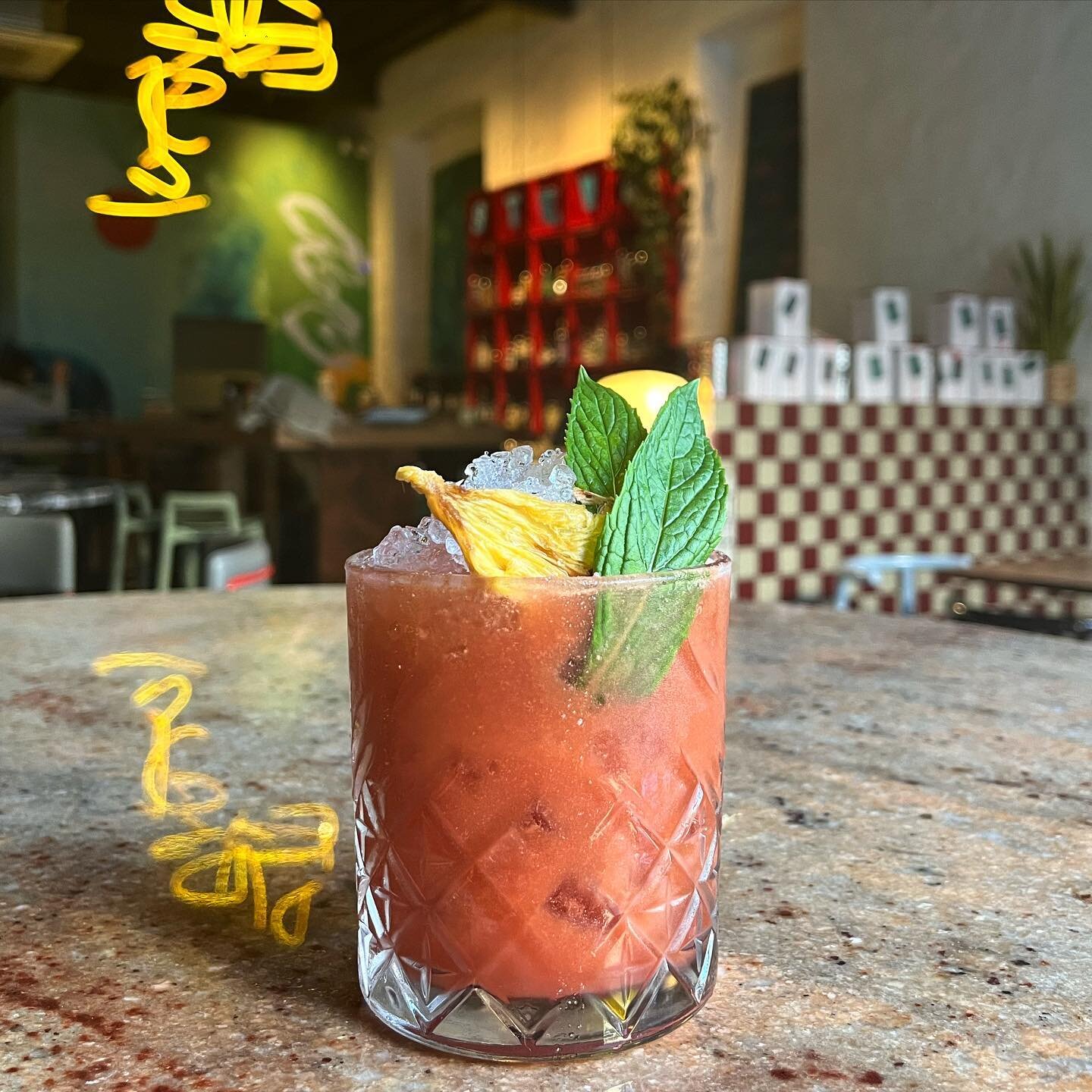Let the weekend begin! 
What better way to start off your weekend shenanigans than with this lovely specimen. The unsung hero of our cocktail menu &ldquo;Get to the Chopper&rdquo; 
Weekend bookings are filling up fast but you can always pop down for 