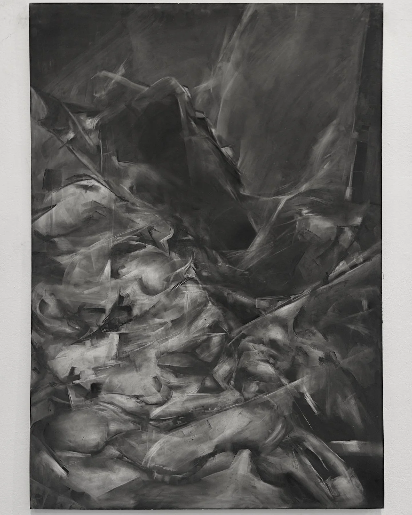 One of the gesso board pieces at the show, up until January if you&rsquo;re in the west of Ireland

#galwayartist #clareartist #irishartist #drawing #figurativeart #abstractfigurative #gesso #charcoaldrawing @burrencollege