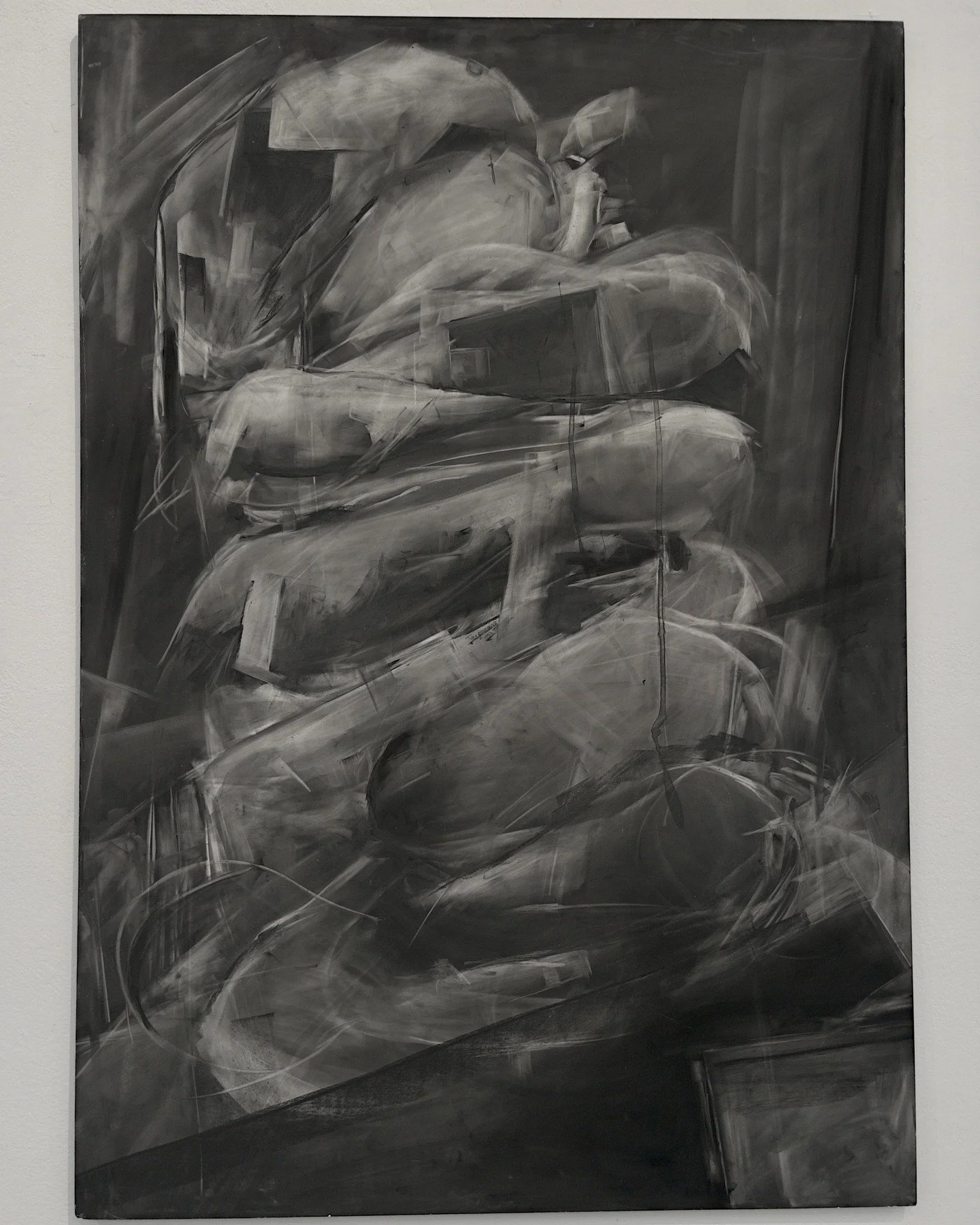Sort of a portrait of a sculpture? Gonna be on display tomorrow at the @burrencollege exhibition &quot;Close Enough&quot;

#irishart #irishartist #galwayartist #clareartist #charcoalonpaper #charcoaldrawing #blackandwhite #abstractfigurative #burren 