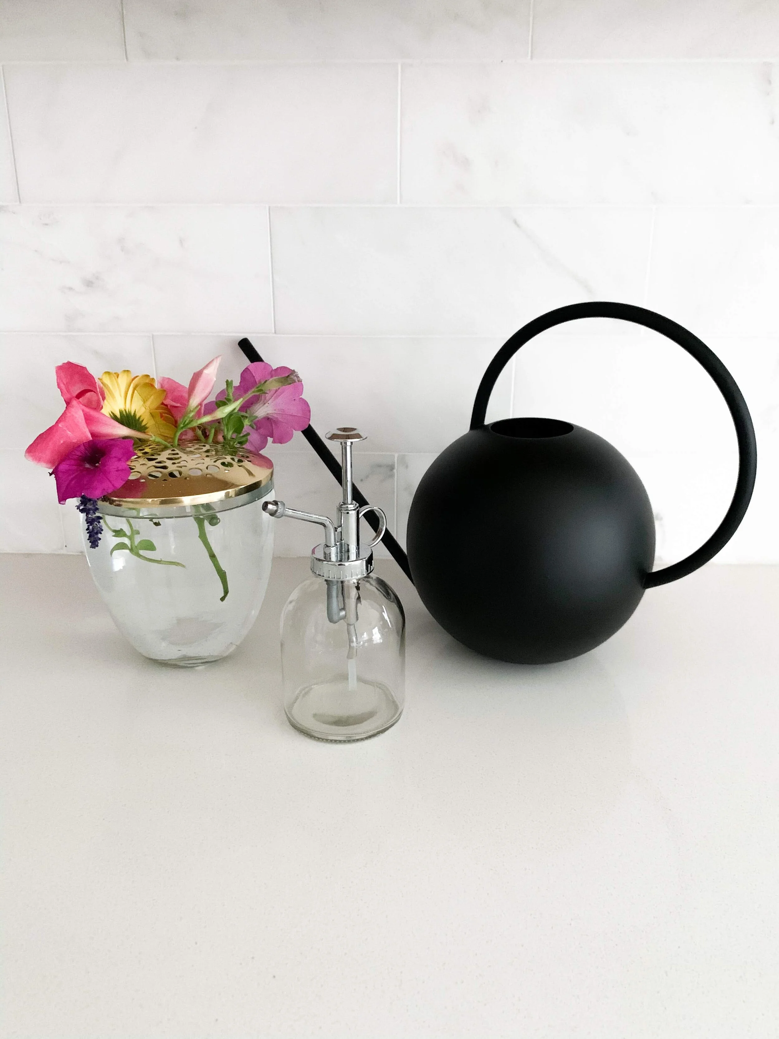 Medium Glass Vase Metal Frog Lid — Hollander Home Style