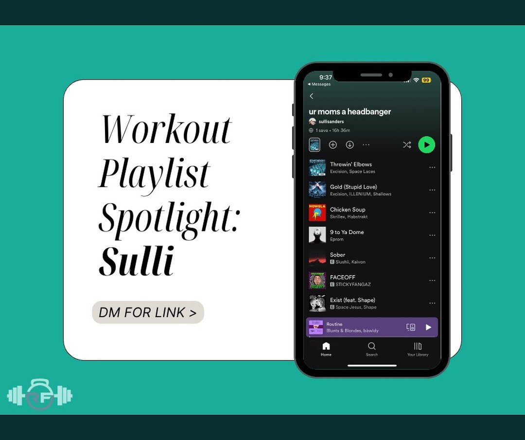 Happy Hump Day! Check out this playlist spotlight coming from Sulli Sanders!

Make sure to give this one a listen for your next workout 💪

#playlistspotlight #revitalizefitness #419gyms #ohiogyms #gymplaylist