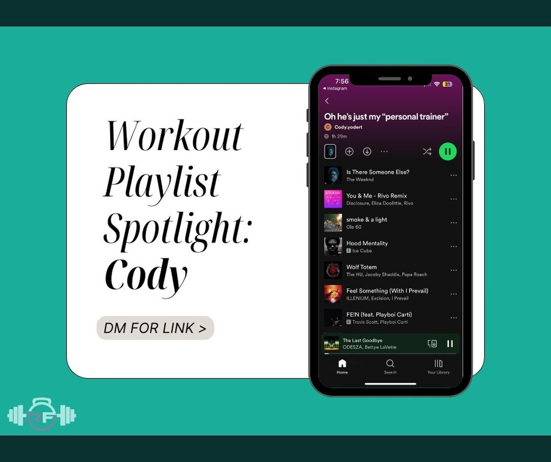 Happy Tuesday 😎

Today&rsquo;s Playlist Spotlight is from Cody Yoder! 

Make sure to give this one a listen for your next workout 💪

#playlistspotlight #revitalizefitness #419gyms #ohiogyms #gymplaylist