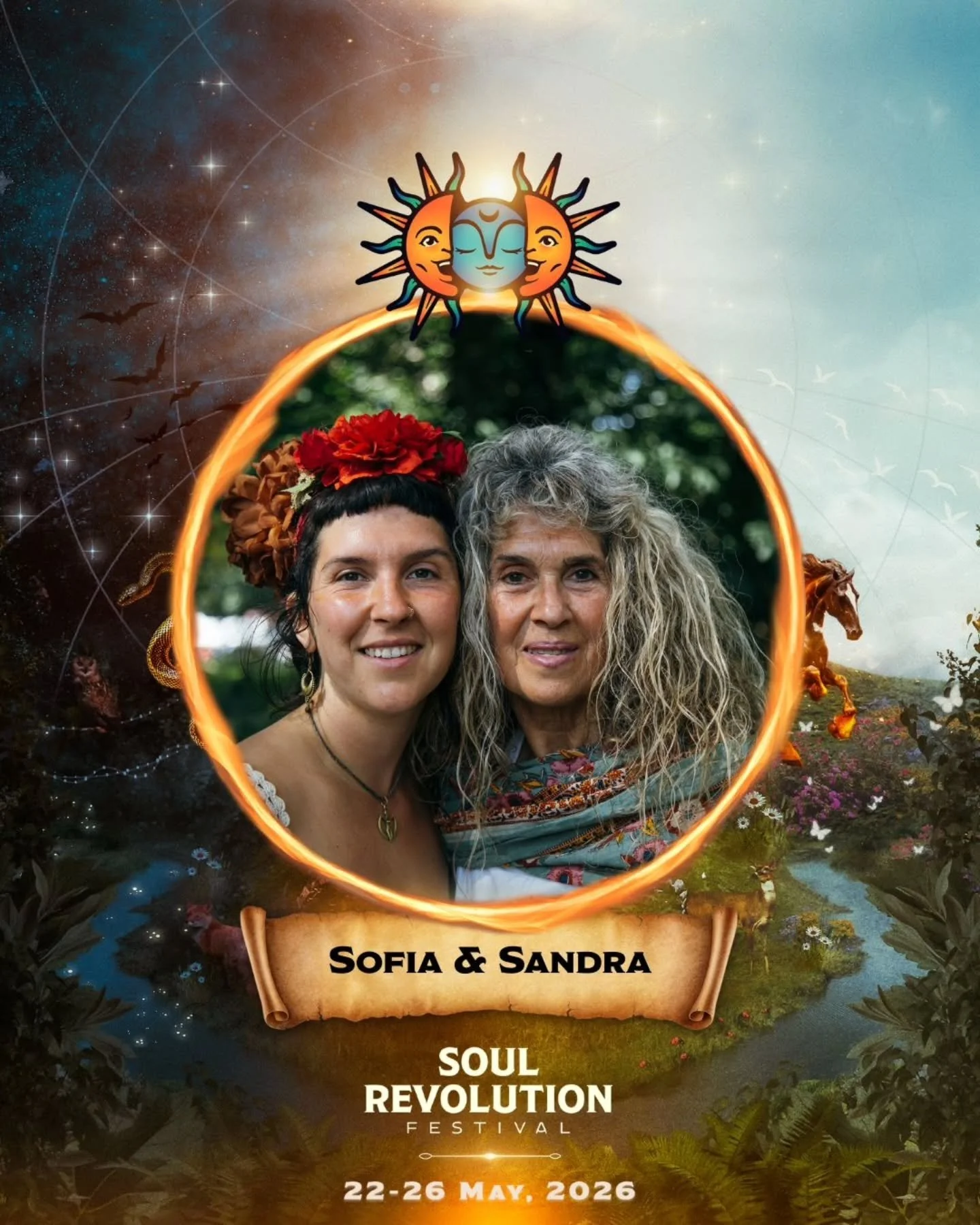 Can't quite beleive we will be back at the glorious @soul.revolution.festival so soon ~ Wooo ✨️🌀&hearts;️
~
It's such a wonderful weaving of offerings &amp; held on the most beautiful land 🌳🌿🌱 
It feels welcoming to all walks of life &amp; we rea