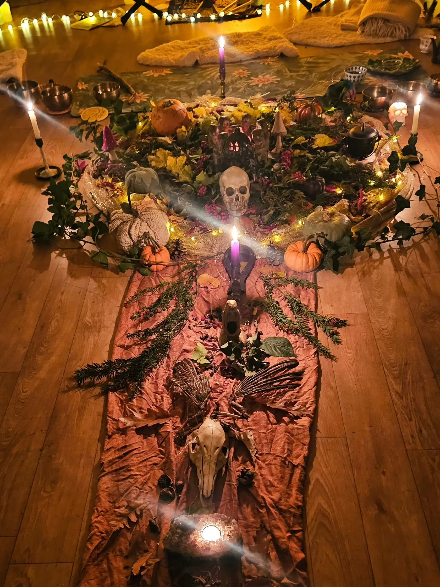 When people gather to honour ~
Life
Death
Nature
The seasons
&amp; everything in between
We can tune in to what really matters
What we are holding within &amp; without
All that wishes to be felt
&amp; with tenderness we can choose to release &amp; tr