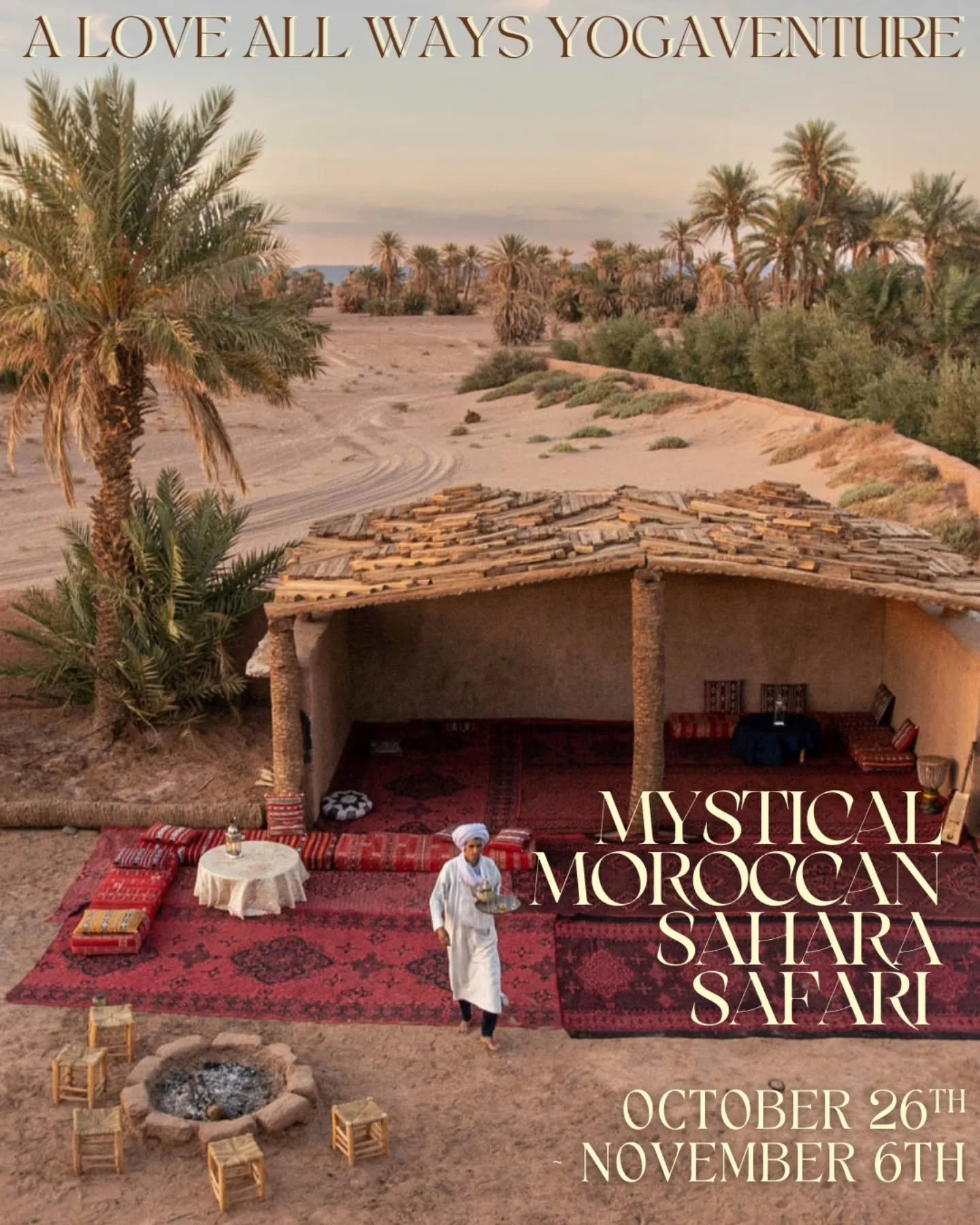 AUTUMN DEAL ~ &pound;100  if you book before October 2nd
We are down to the last few spaces of this extra ordinary yogaventure.
✨️
Our journey commences in the bustling Marrakech, meandering through the souks, crafts, amazing architeture, its gloriou