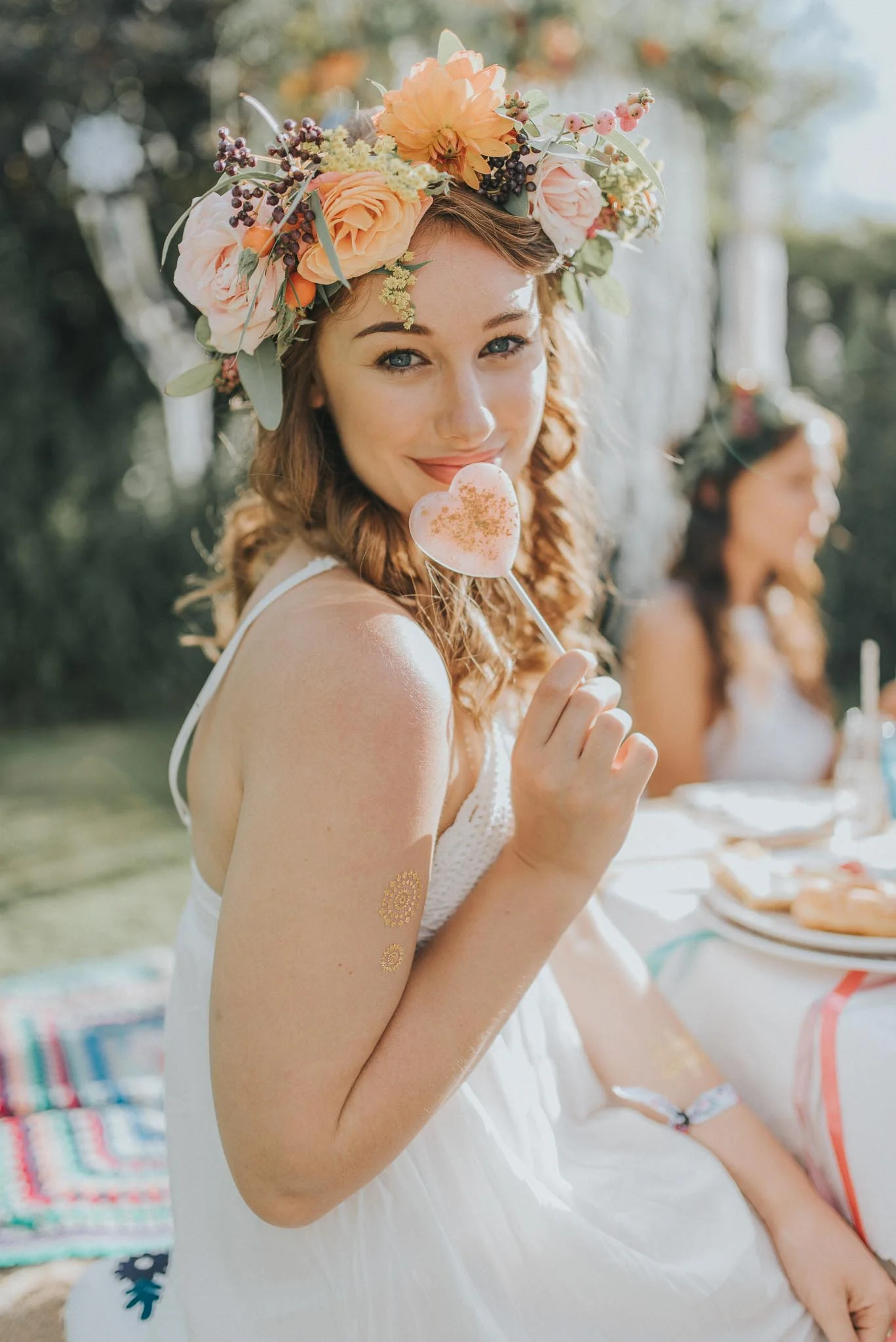 Bride with Flower Crown