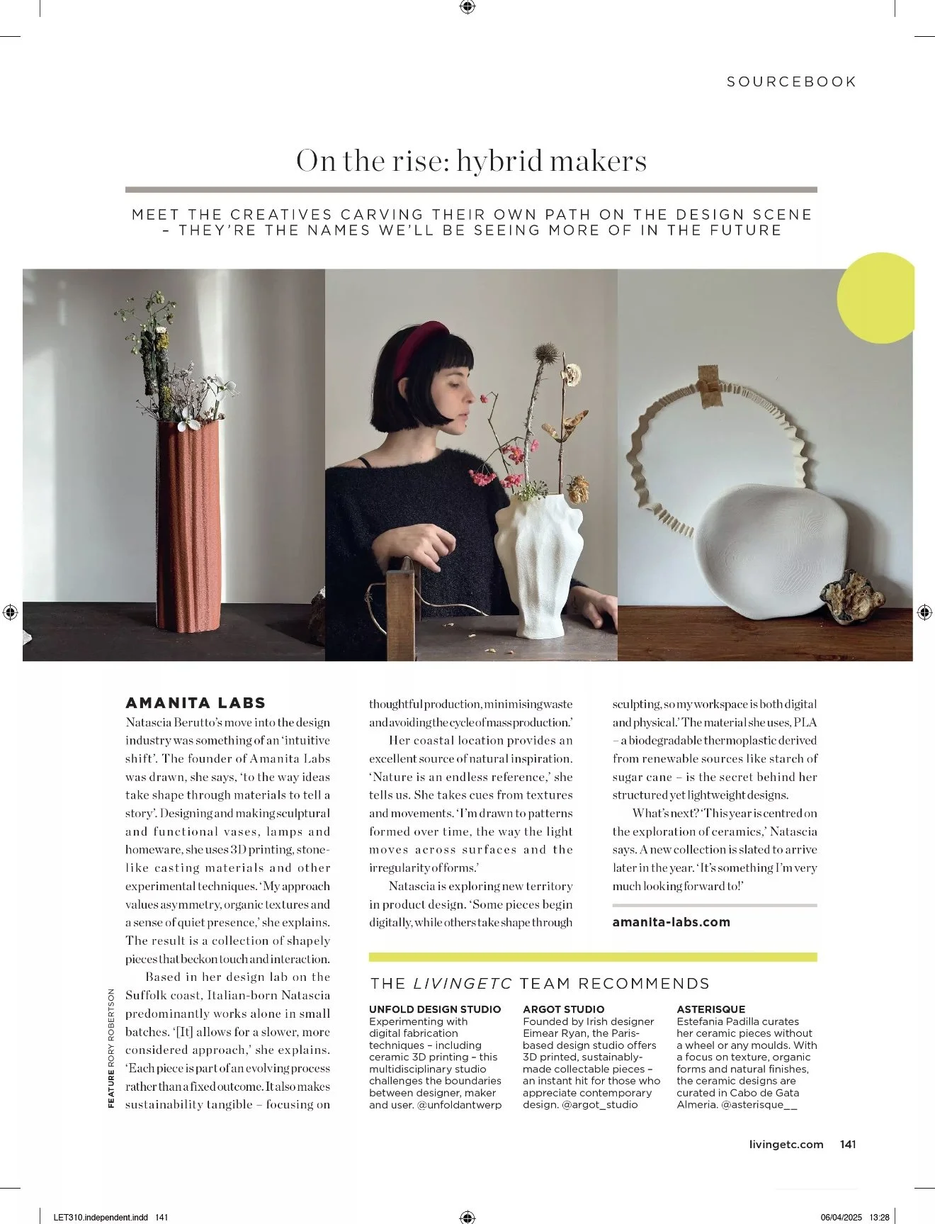 Living Etc June 2025, On The Rise: Hybrid Makers, Amanita Labs