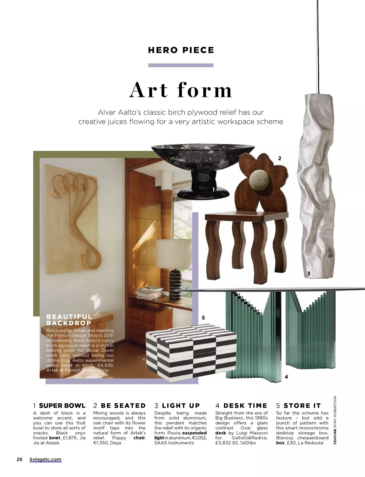 Living Etc April 2025, Art Form 