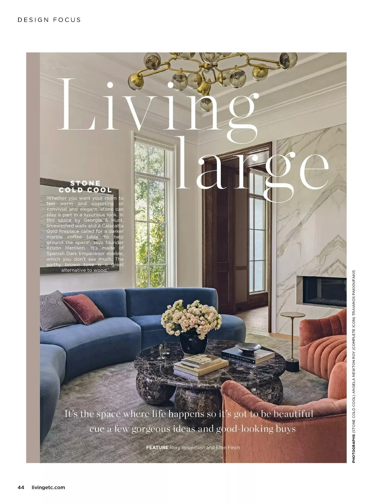 We went BIG for this brand-new Living Large design feature, published in the shiny new @livingetcofficial February magazine! 

From low-level furniture height cues perfectly portrayed by @post_company in their new St Augustine Hotel living space, to 