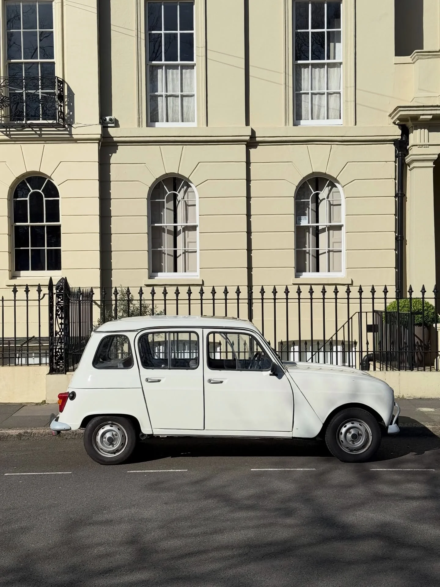 The mid 1980s are alive and well. 

Pulled the car cover off the other day at the first sign of spring sunshine, and she&rsquo;s running well. 

#renault #renault4 #renault4gtl #classiccar #classiccarlondon