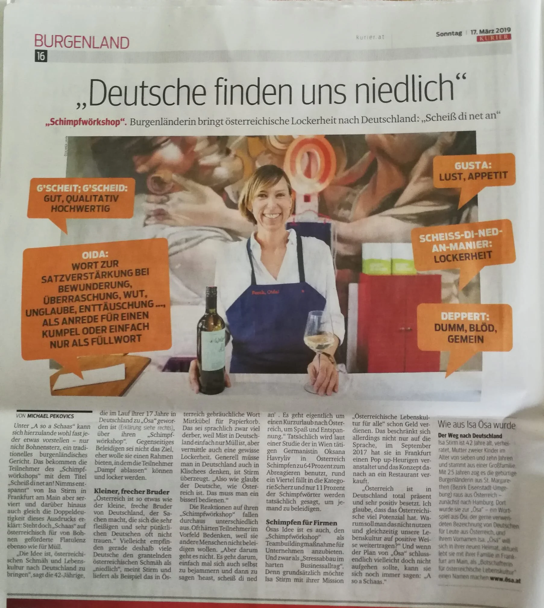 Sonntagskurier, 17. März 2019