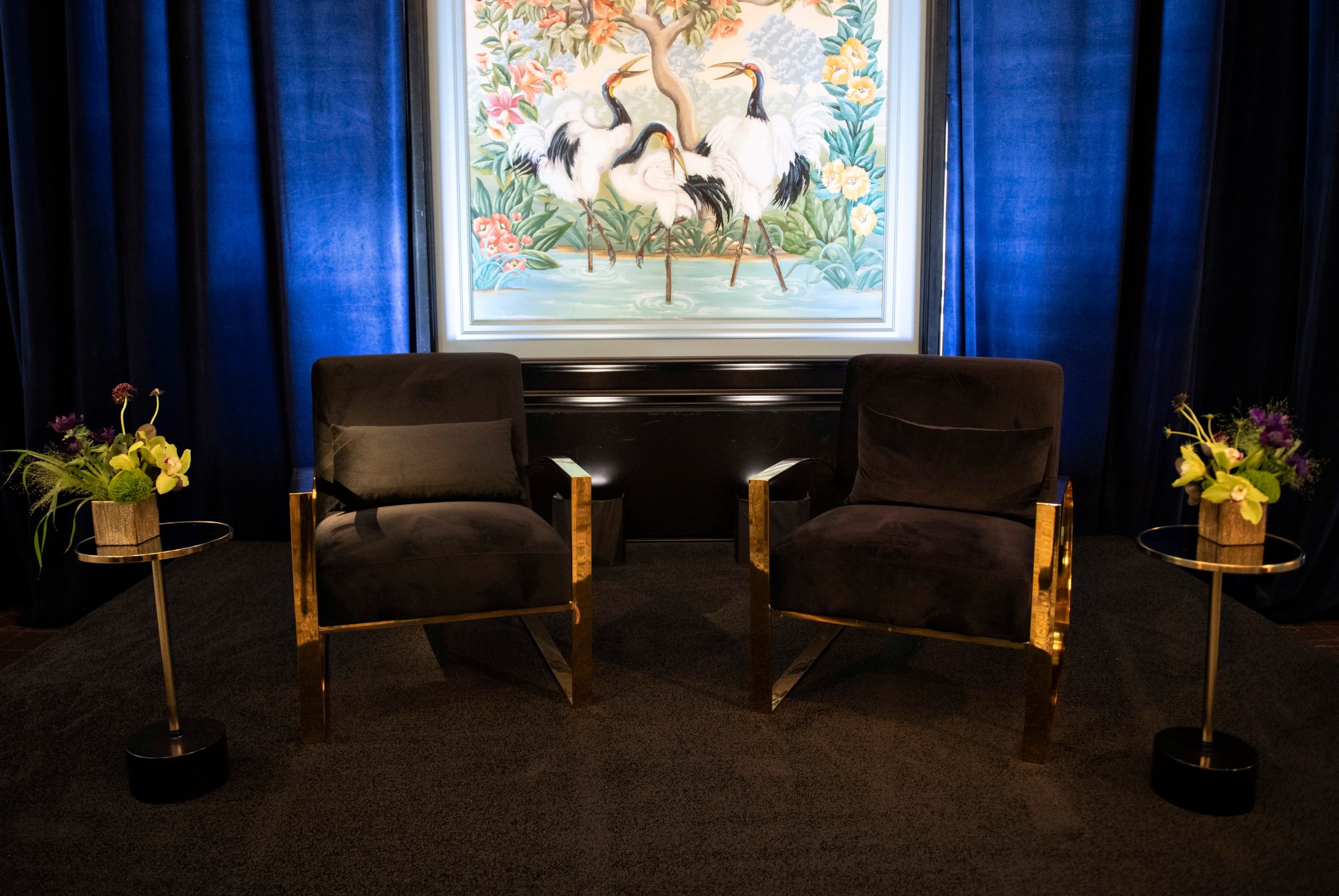 We traded the standard corporate cocktail party for something more intimate yet elevated. Low lights, deep hues, luxe fabrics, and meaningful conversations

Photography: @lauriebaileyphoto
Event Producer @coraandcoevents
Furniture and D&eacute;cor @r
