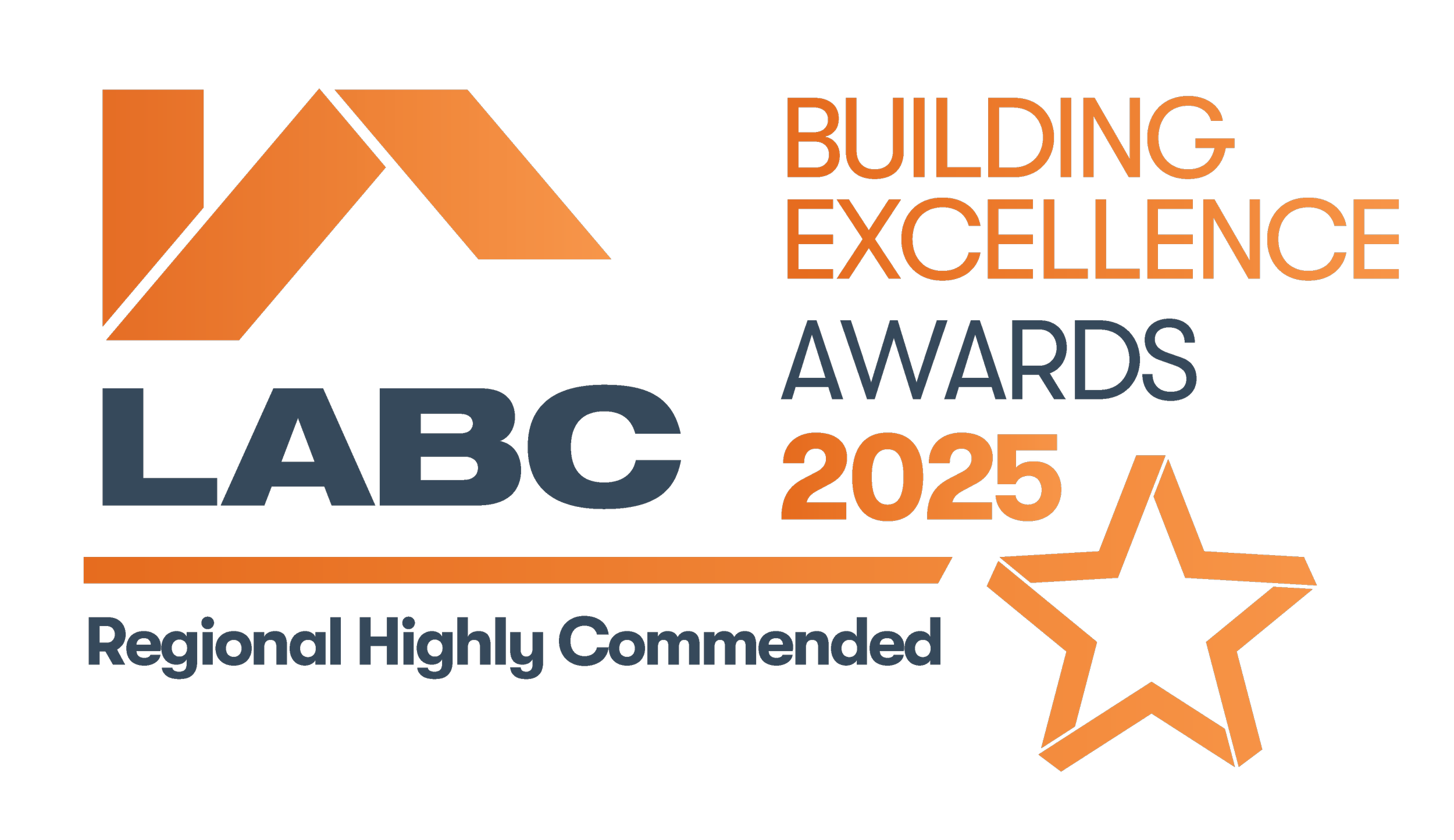 2025 LABC Building Excellence Awards logo – Doswell’s award recognition.