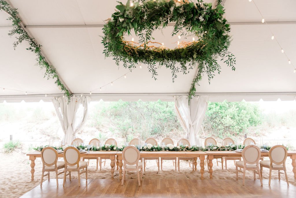 Mark&Grace - CBH - Ceiling Ring with driftwood and head table.JPG