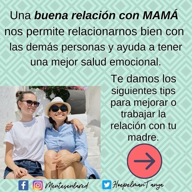 Puede pasar que, as&iacute; como sientes mucho amor y deseo de estar con tu madre, al mismo tiempo sentir que se sale de tus casillas. Existen muchos tipos de relaciones que puedes tener con tu madre, desde disfrutar una relaci&oacute;n feliz y satis