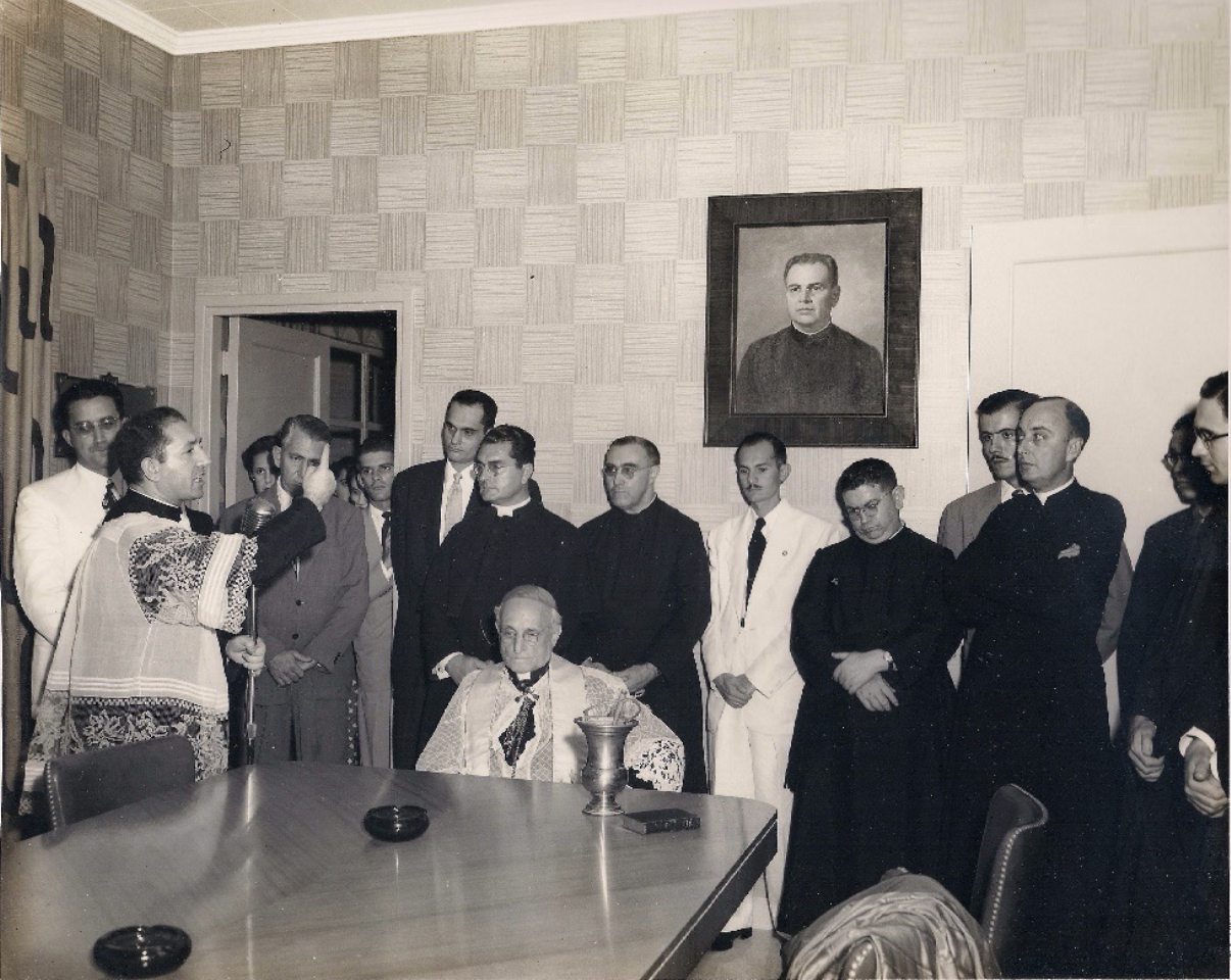 Fr. Amando Llorente in Fr. Rey de Castro Memorial Room