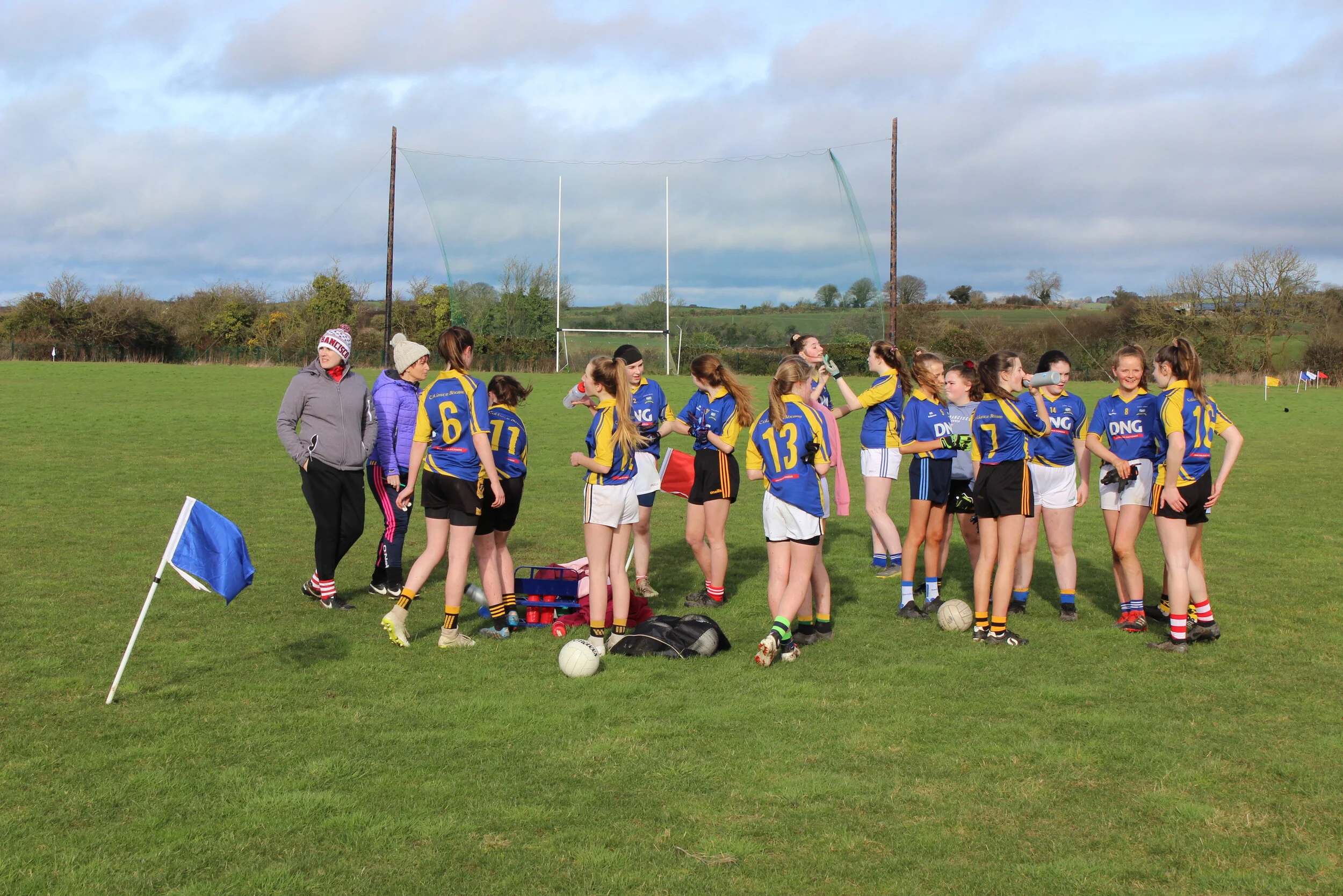 U14 Girl Footballers with Impressive Win