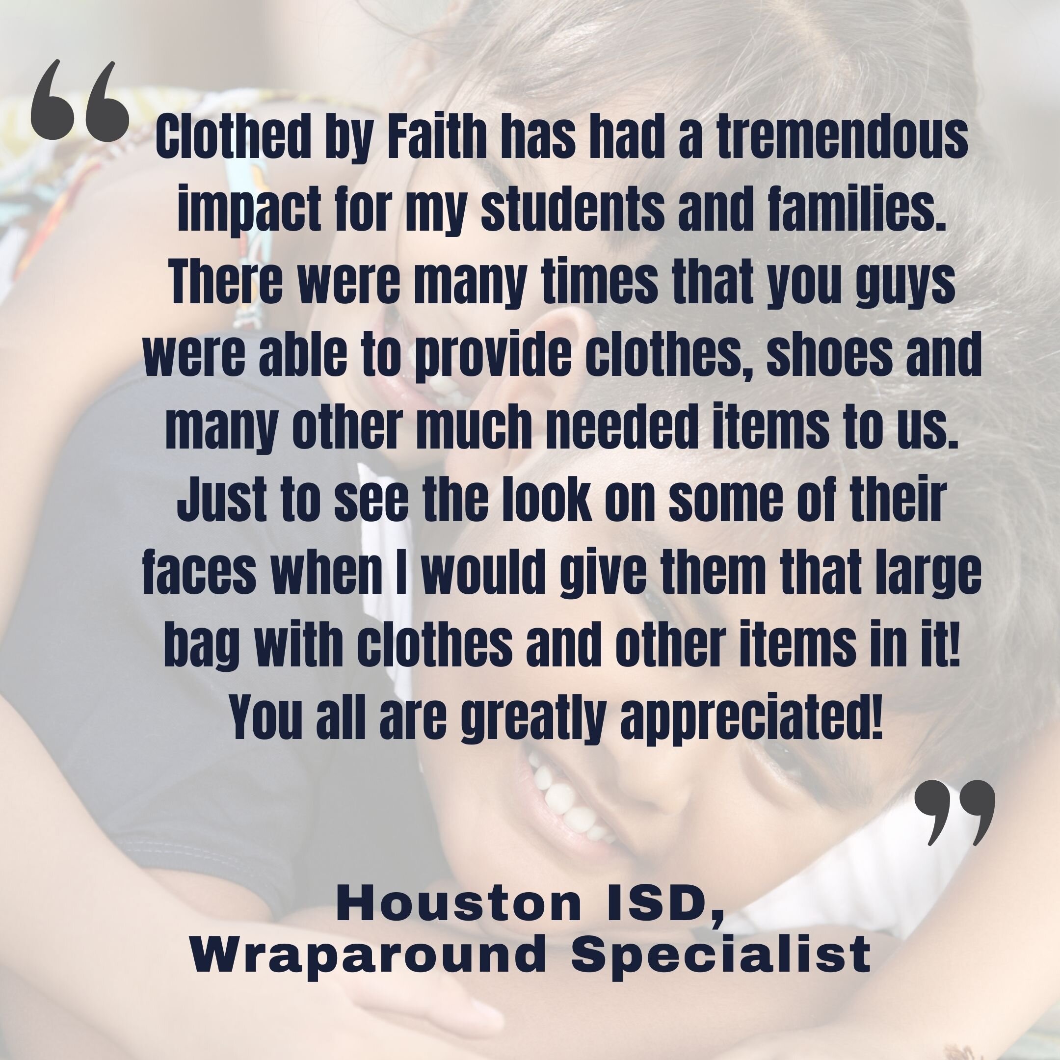 Donate clothing — Clothed by Faith