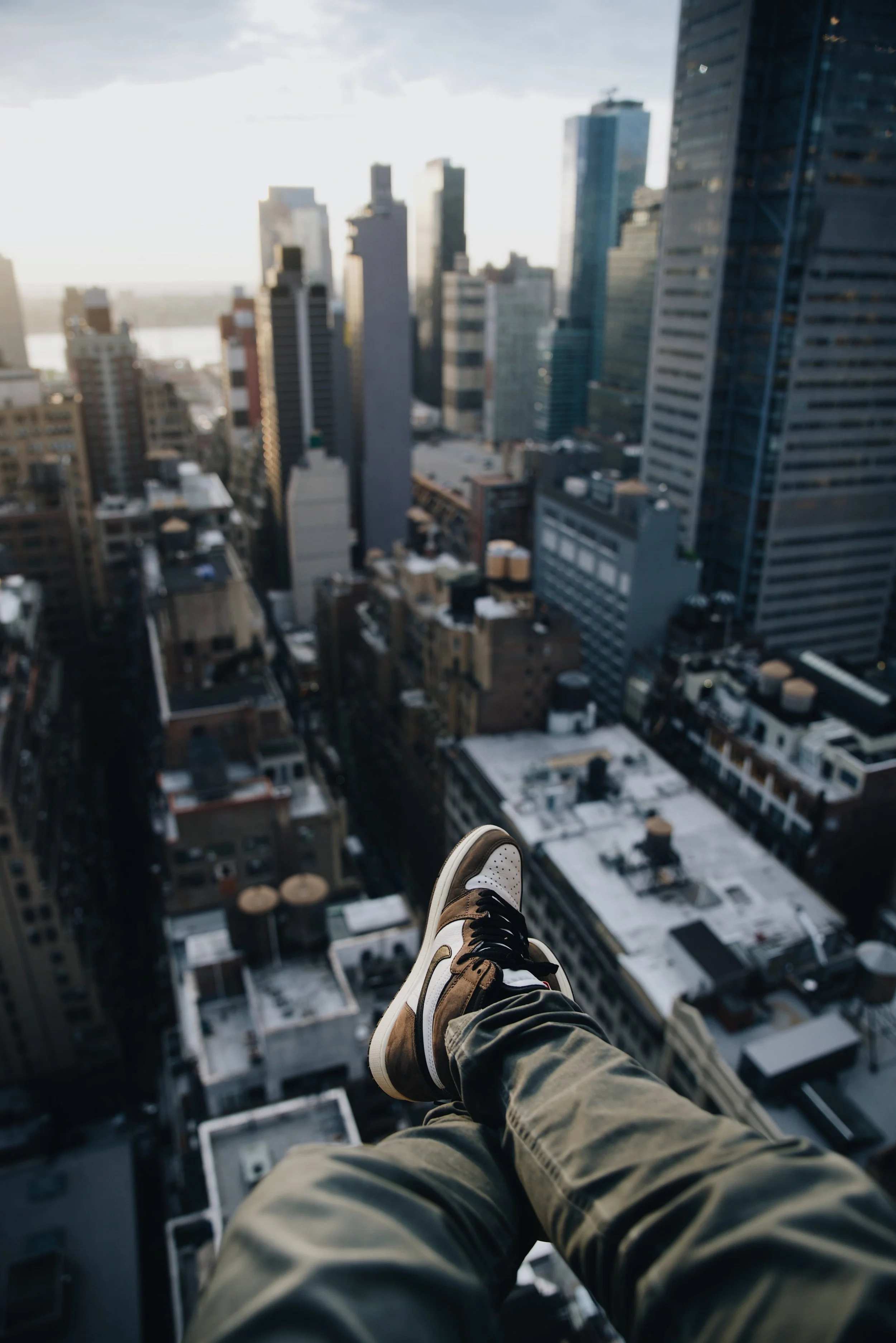 Enjoying the New York City view