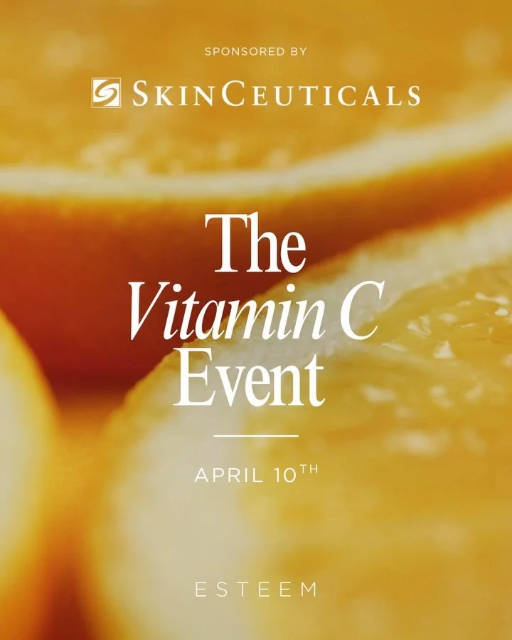 THE VITAMIN C EVENT 🍊

We are celebrating Vitamin C Month with an exclusive event in partnership with SkinCeuticals ✨

Join us on FRIDAY, APRIL 10th for:

⭐️ 15% OFF ALL SKINCEUTICALS PRODUCTS 

🔬 Complimentary SkinScope analysis with SkinCeuticals