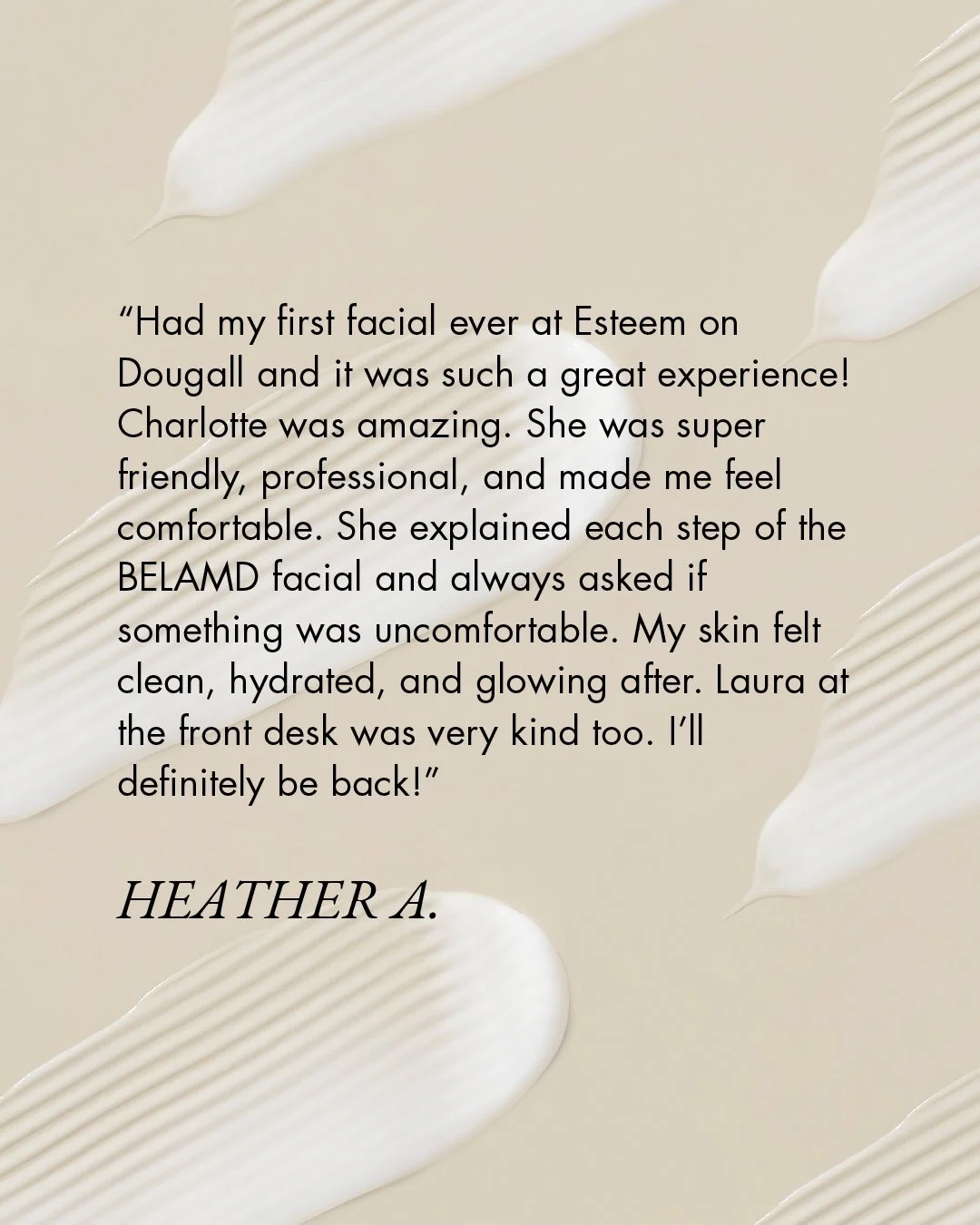 Thank you, Heather! We are so glad to hear that you had a great experience with us. And we'll make sure Charlotte knows too.