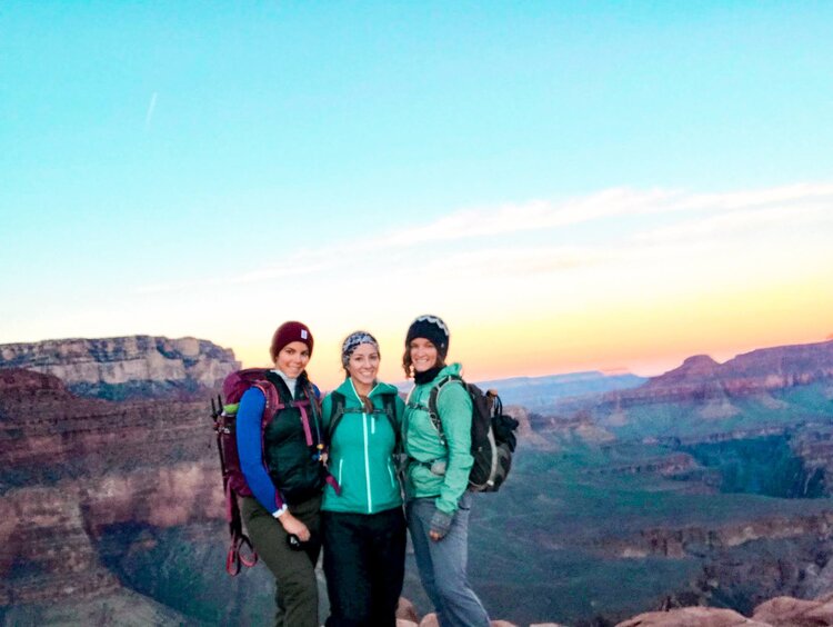 fuzzy photo! Hiking the Grand Canyon in a day with 2 of my best friends, Dec 2018