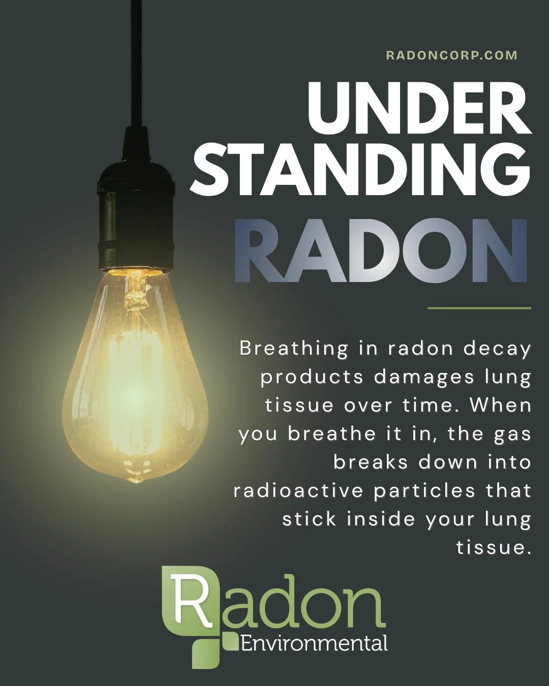 As damaged cells multiply over time, they can develop into lung cancer. Stay in control of your lung health and test for radon.

#testforradon
#lungcancerawareness

radoncorp.com
