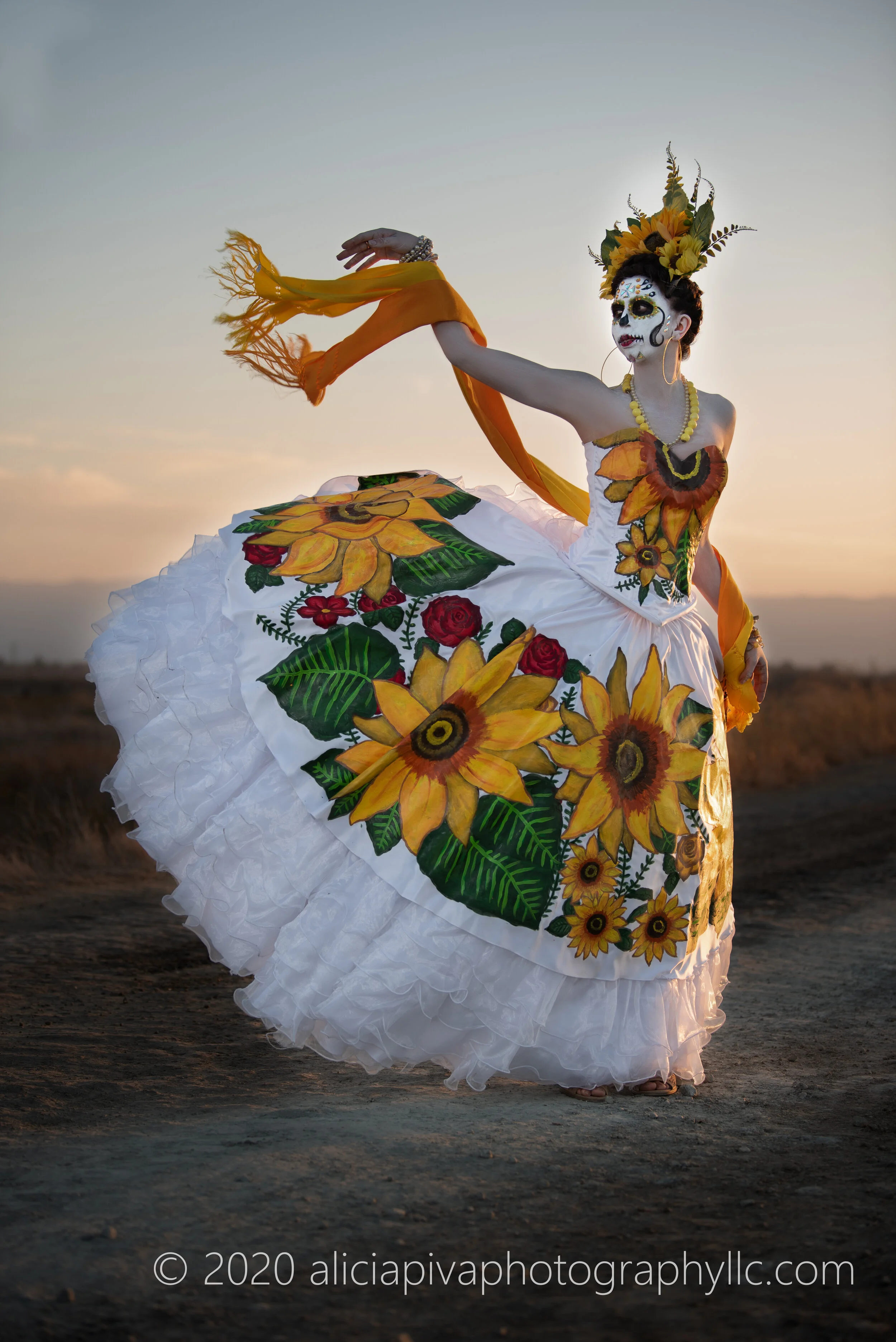 Total 61+ imagen catrina con girasol Abzlocal.mx