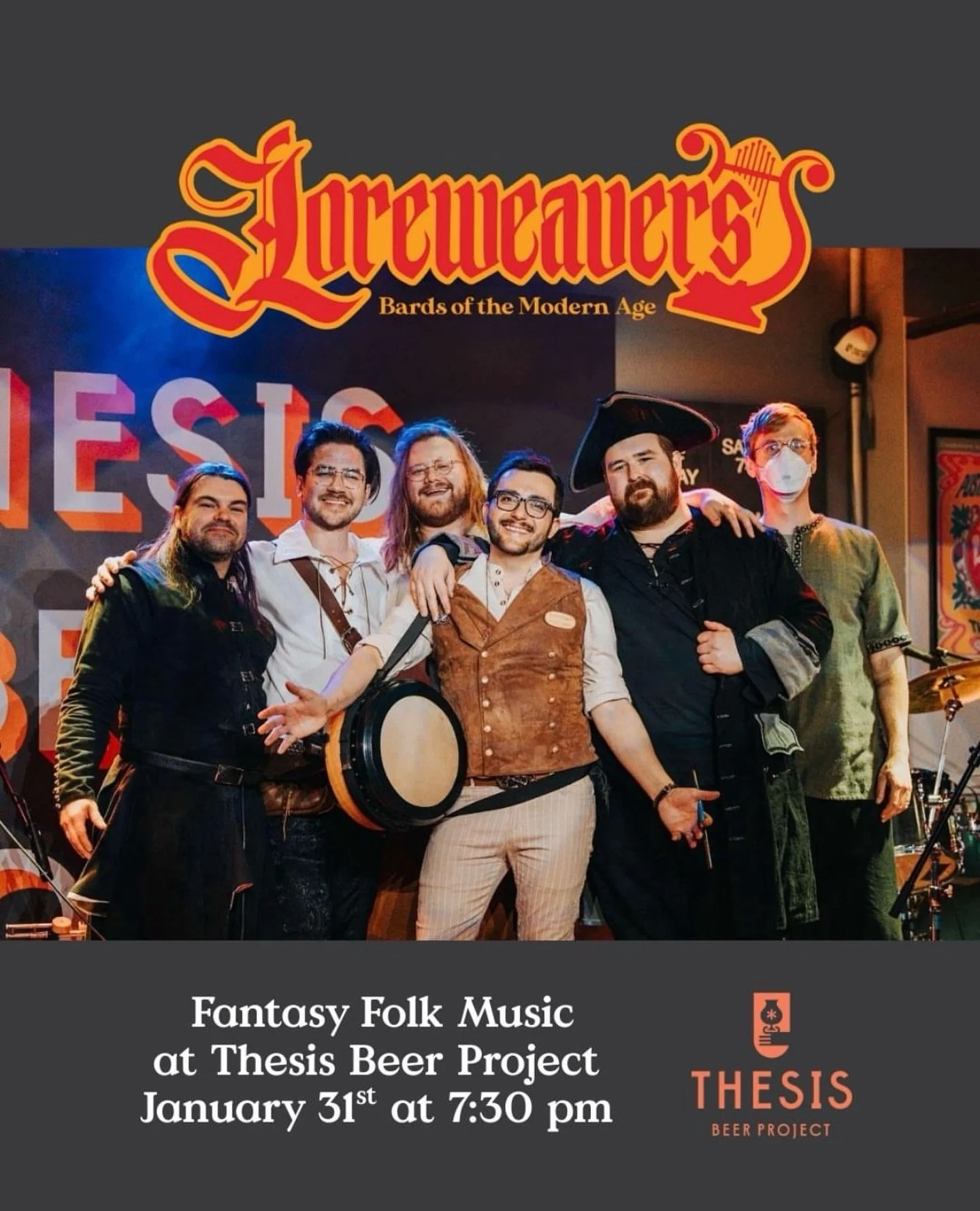 Hi everyone, it&rsquo;s us, Loreweavers. When we started this group, we did it because we believe in spreading joy through music. There&rsquo;s something special about being complete dorks on stage while our audience members sing, laugh, eat, drink, 