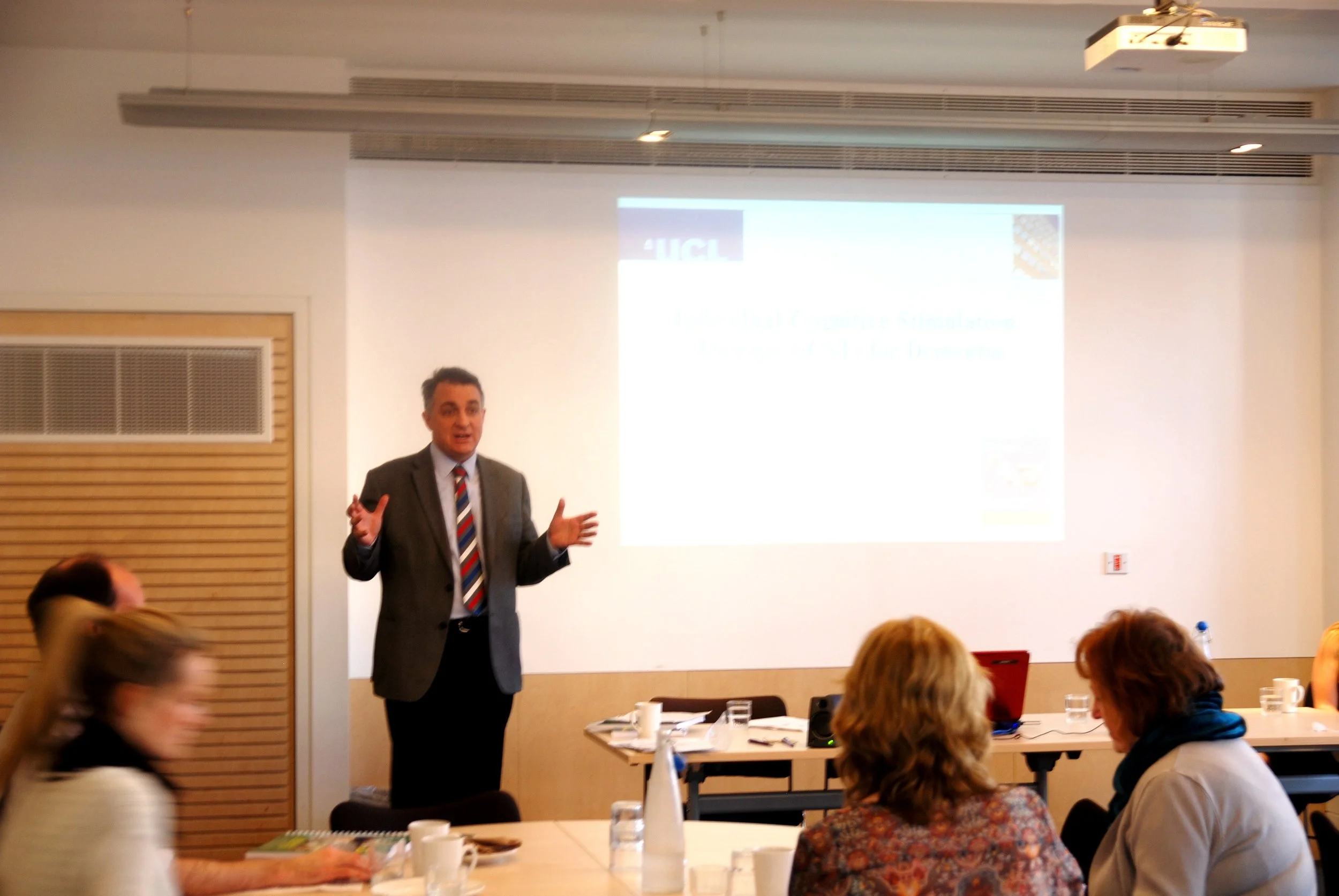 Professor Martin Orrell disseminated iCST research findings to the iCST research team at University College London