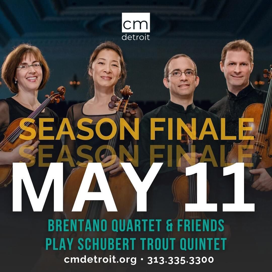 🎹🎻The 80th Season Finale is this Saturday! Have you got your tickets yet? Don&rsquo;t miss this collaboration between the visionary Brentano Quartet and two of chamber music&rsquo;s most sought-after collaborators, pianist Jonathan Biss and bassist