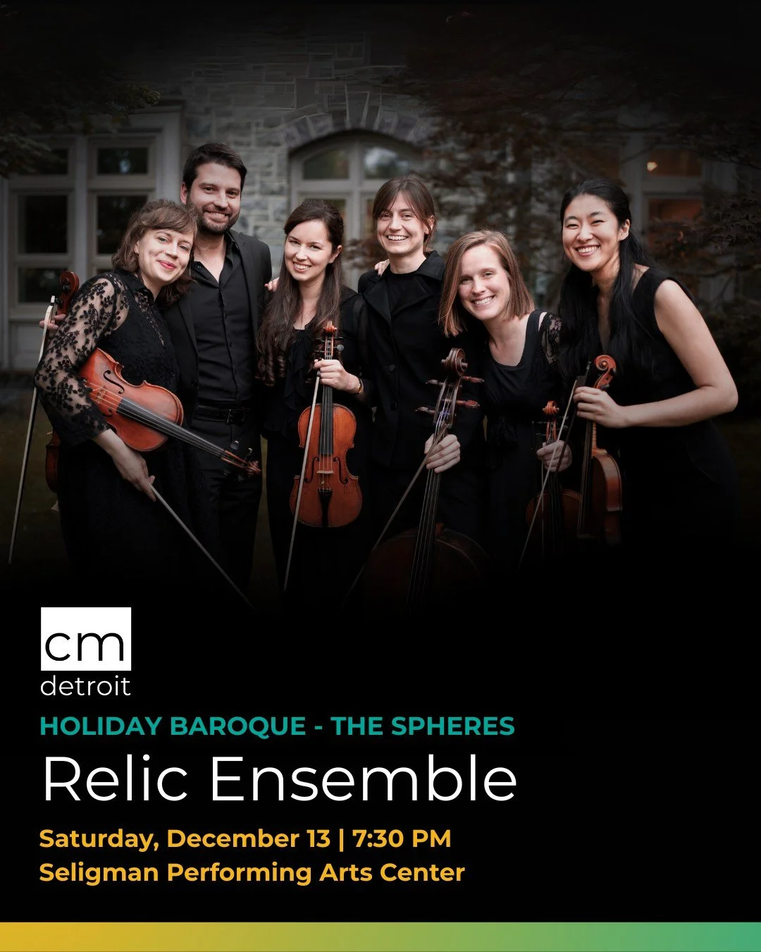 Relic Ensemble is back in Detroit &ndash; join us on December 13th for The Spheres!

Embark on a journey through the cosmos, where mysteries of the universe unfold in all their glory and splendor. This program brings to life the rich mythology and aw