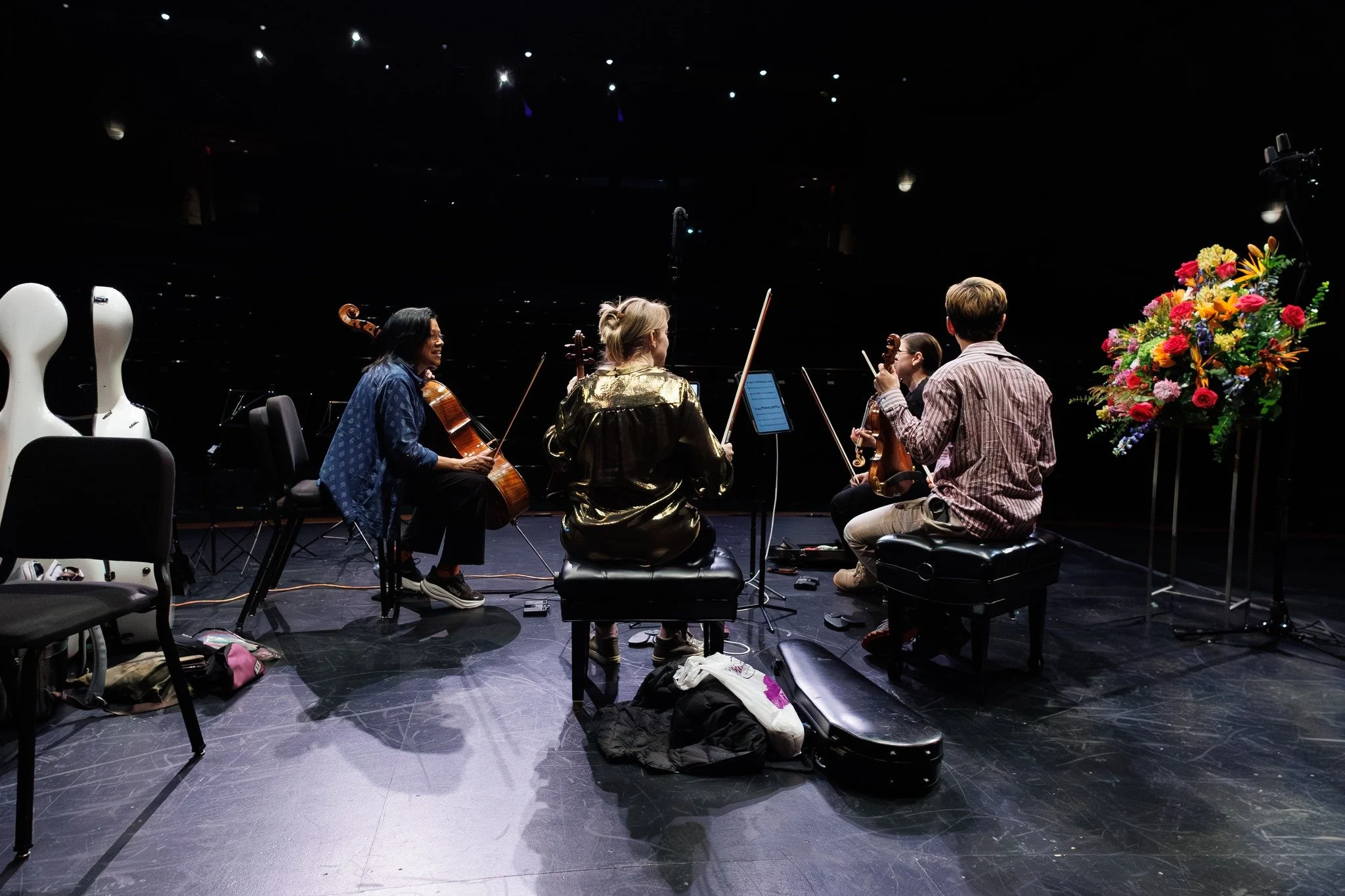 We had a wonderful time with the @juilliardstringquartet  this past weekend. Thank you for such a spectacular season finale! We also got a taste of what is to come in the world of chamber music with a wonderful pre-concert performance by the Juilliar