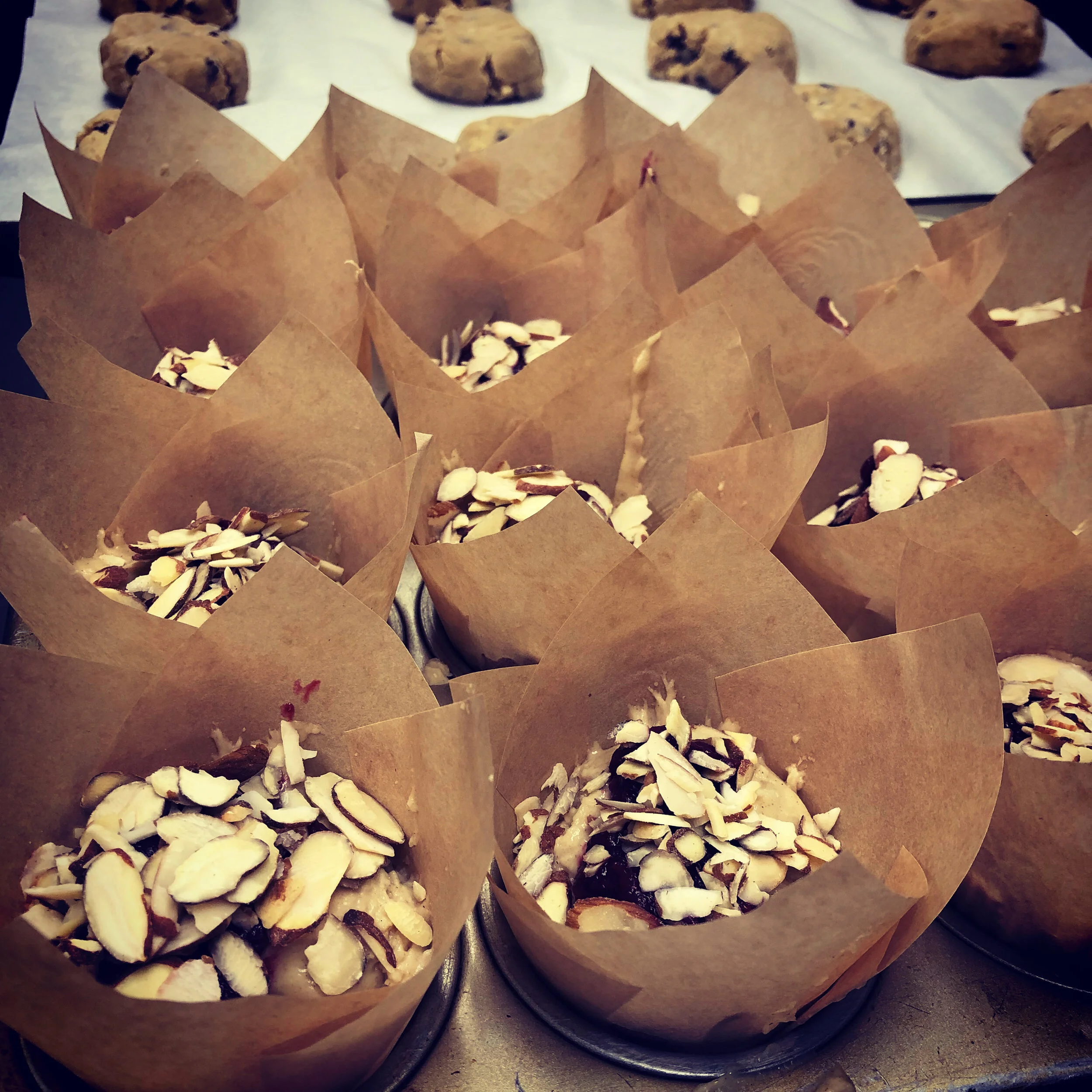 Raspberry Almond Muffin