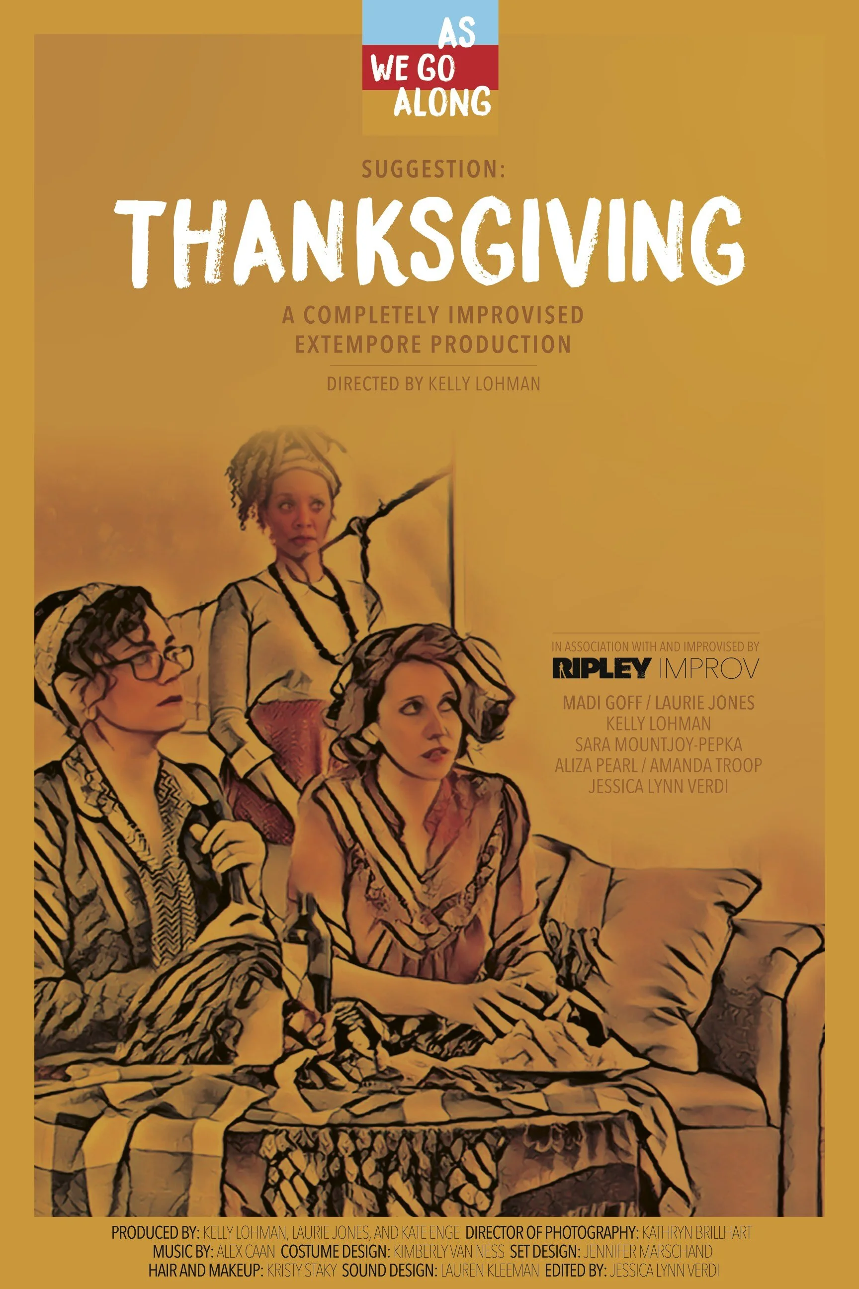 Thanksgiving: Over the course of an orphan’s Thanksgiving dinner, a group of small-town California community theater artists play out their inner turmoil over a chicken and lots of wine. As niceties unfurl into savage jabs, fierce competitiveness threatens to ruin this found family's holiday.