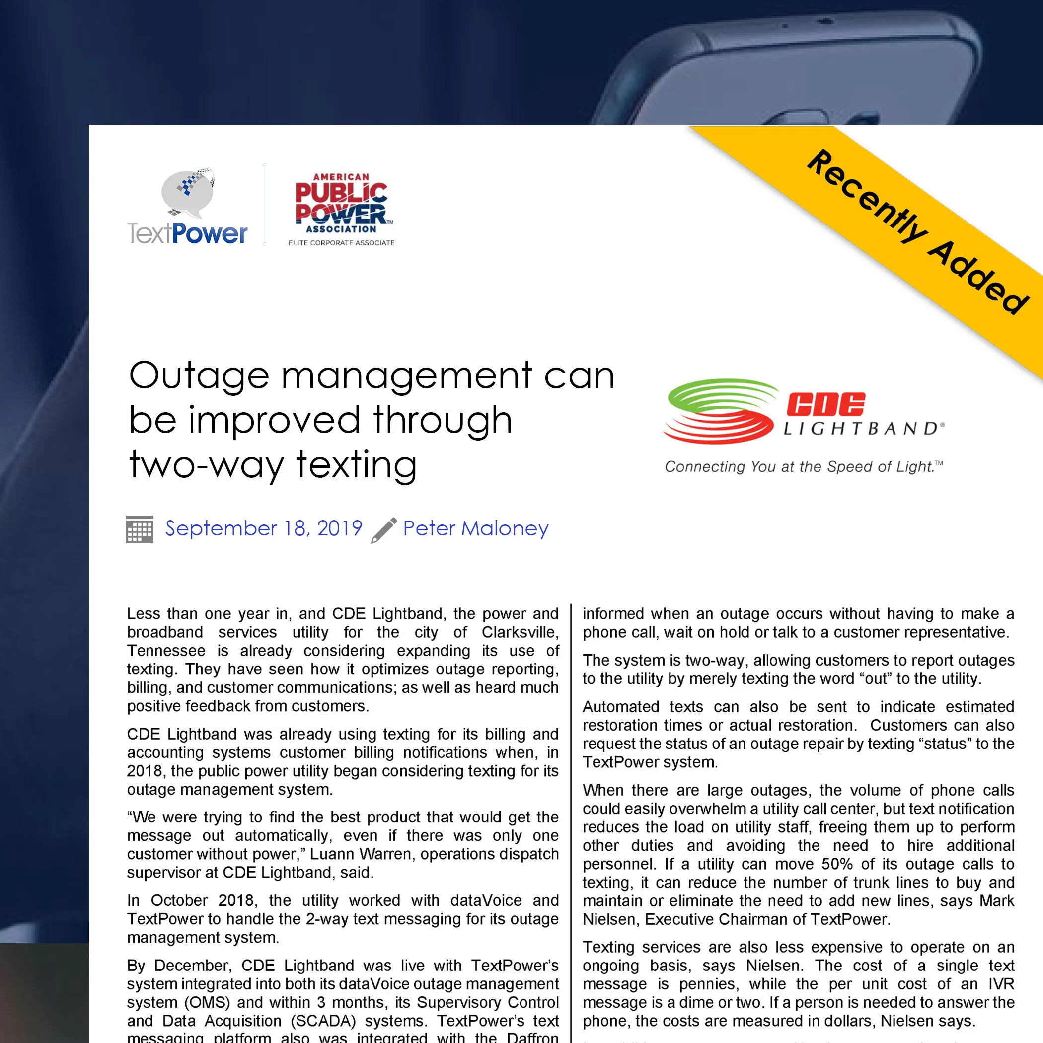 Case Study CDE Lightband Download — TextPower